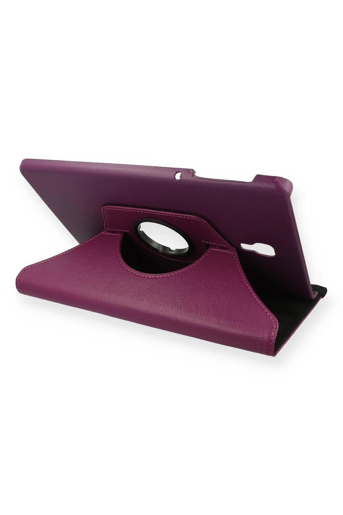 Newface Samsung Galaxy T590 Tab A 10.5 Kılıf 360 Tablet Deri Kılıf - Mürdüm