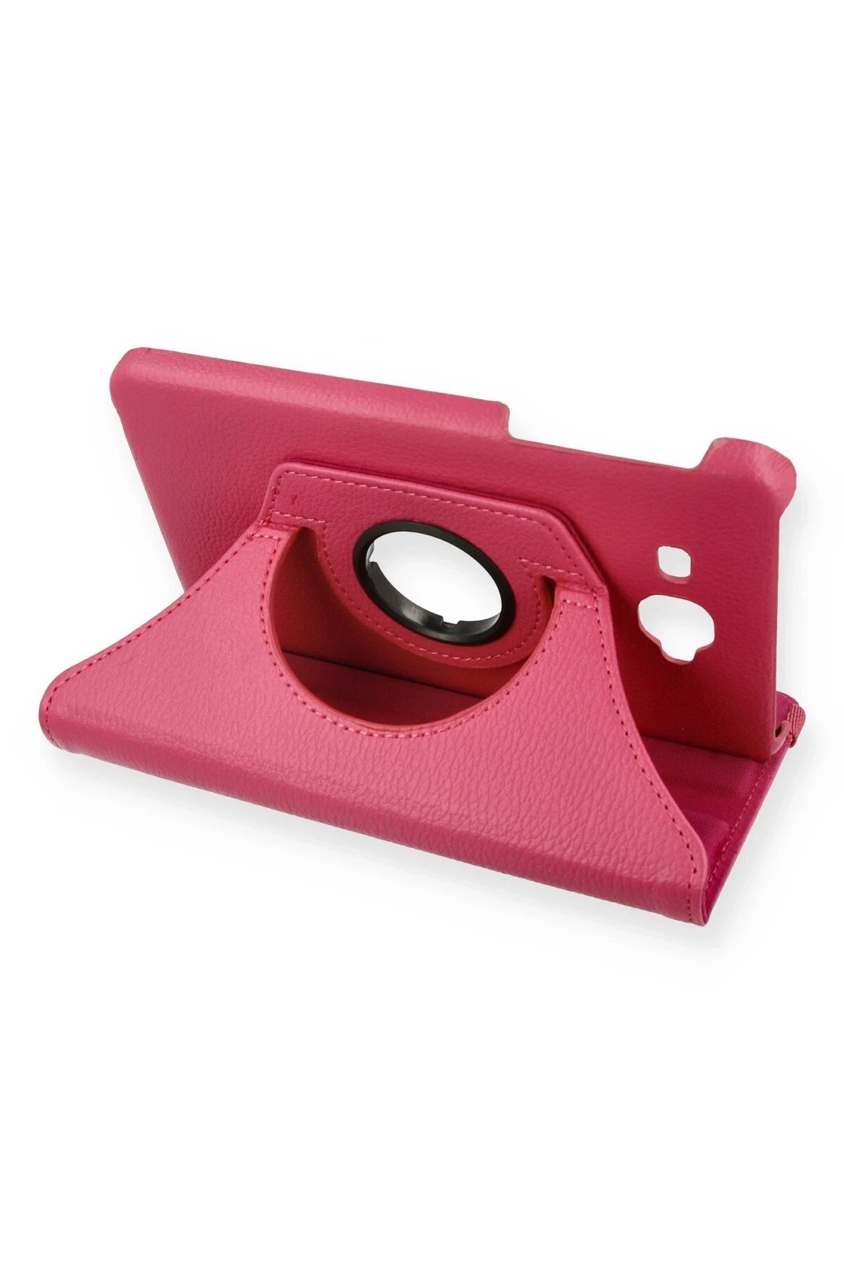 Newface Samsung Galaxy T280 Tab A 7 Kılıf 360 Tablet Deri Kılıf - Pembe