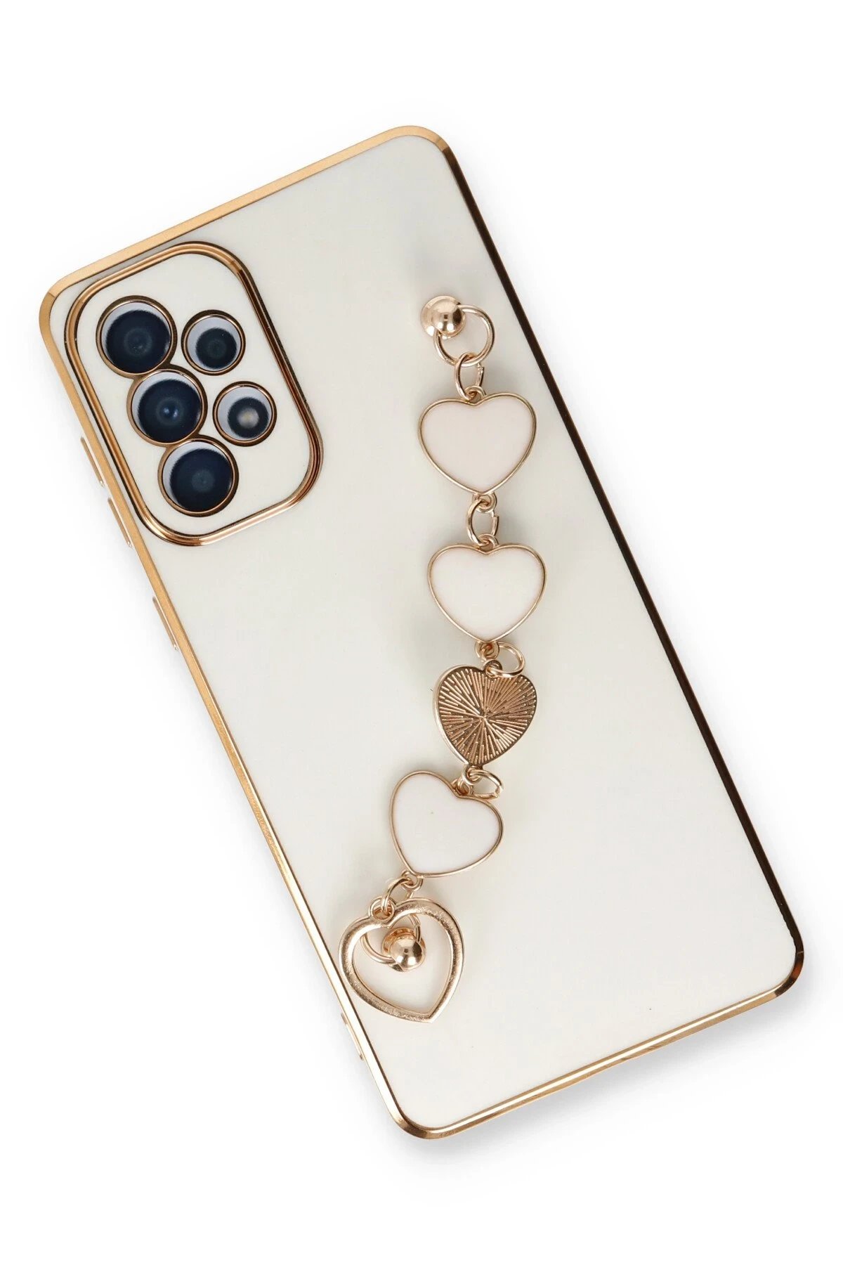 Newface Samsung Galaxy A33 5G Kılıf Esila Silikon - Beyaz