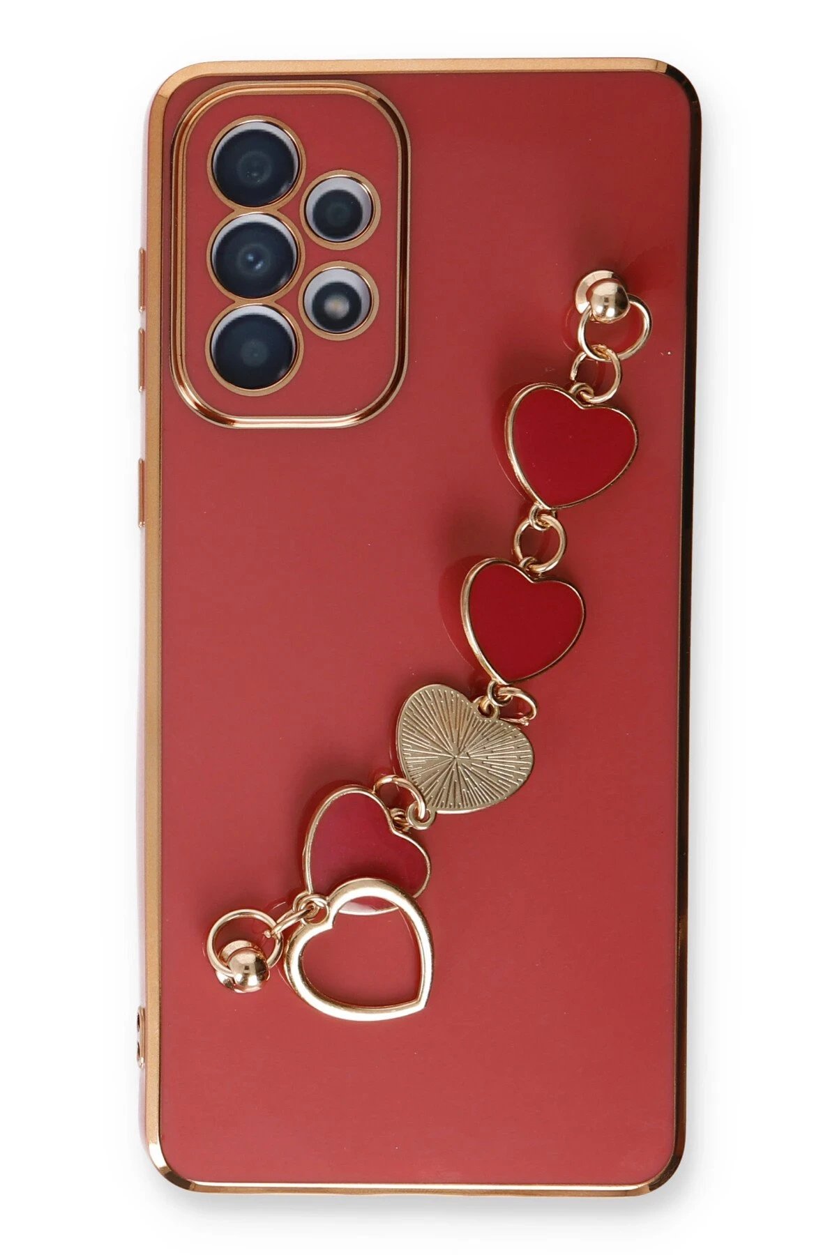 Newface Samsung Galaxy A33 5G Kılıf Esila Silikon - Kırmızı