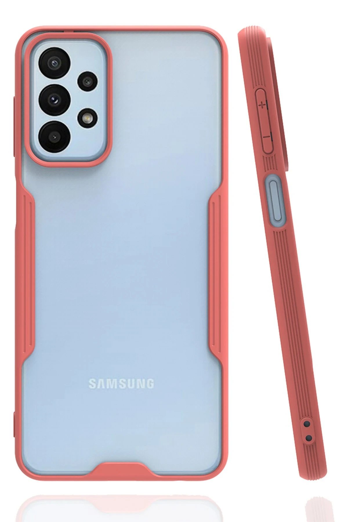 Newface Samsung Galaxy A23 4G Kılıf Platin Silikon - Pembe