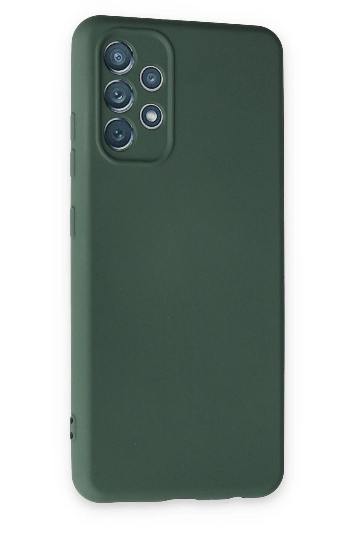 Newface Samsung Galaxy A13 4G Kılıf Nano içi Kadife Silikon - Koyu Yeşil