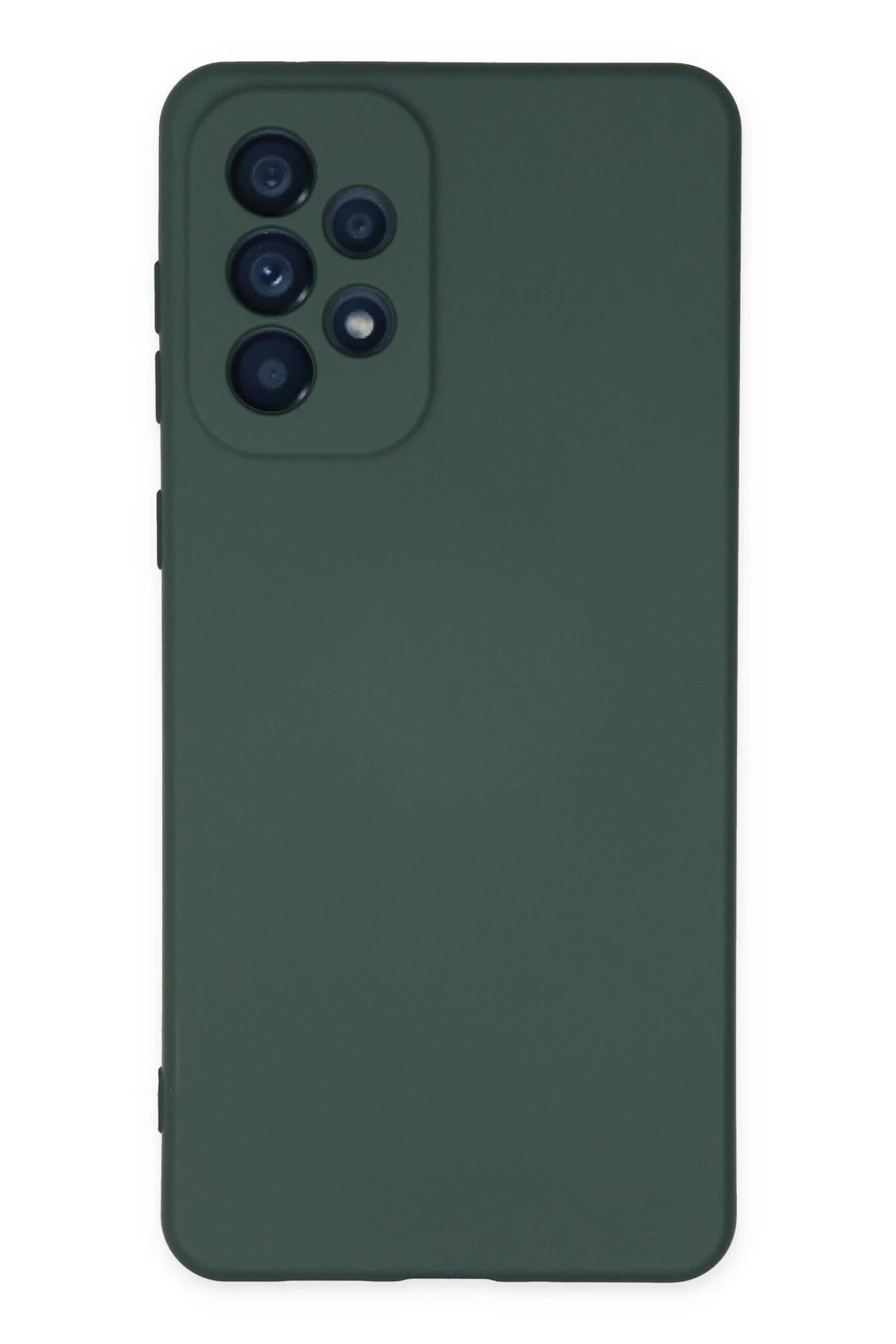 Newface Samsung Galaxy A23 4G Kılıf Nano içi Kadife Silikon - Koyu Yeşil