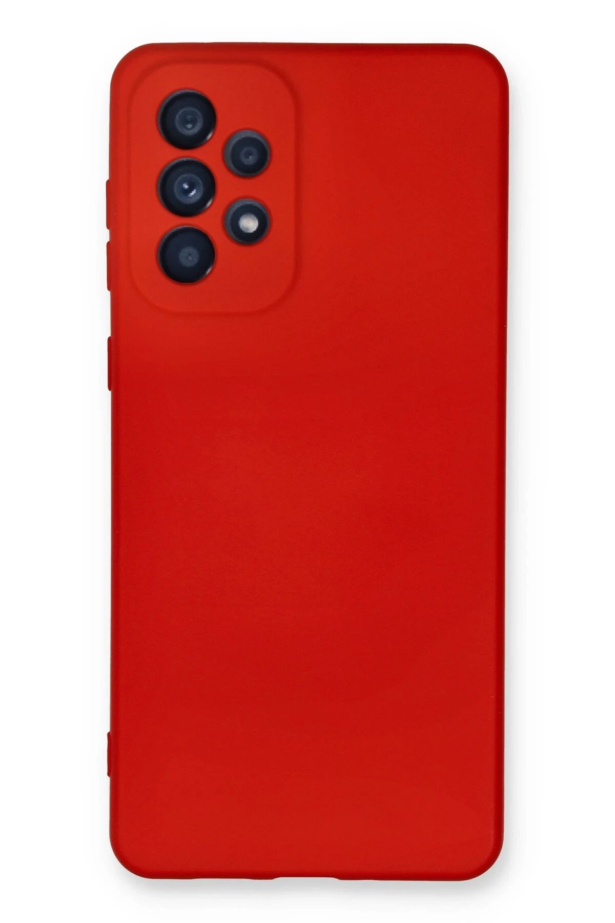 Newface Samsung Galaxy A53 5G Kılıf Nano içi Kadife Silikon - Kırmızı