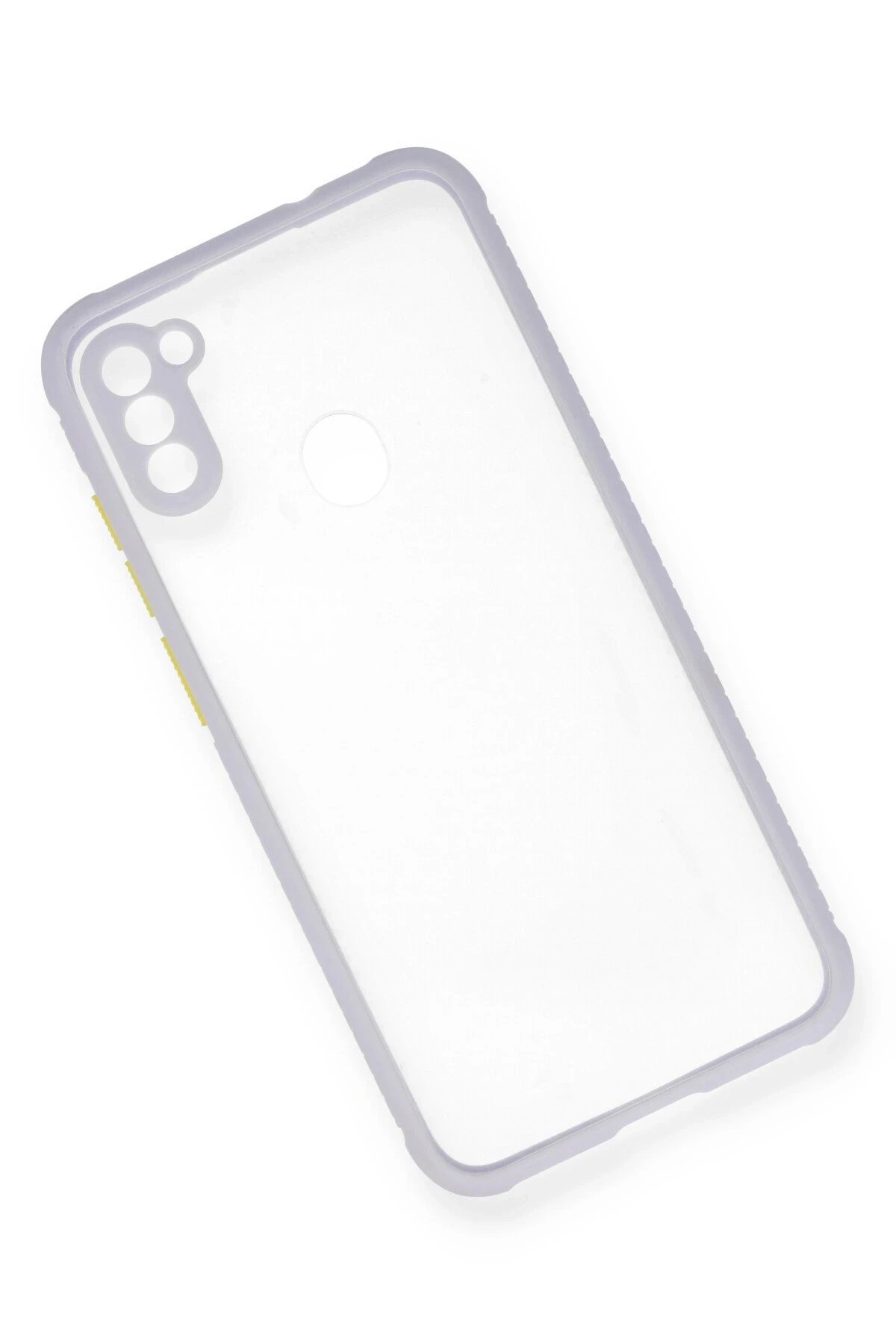 Newface Samsung Galaxy A11 Kılıf Miami Şeffaf Silikon - Lila