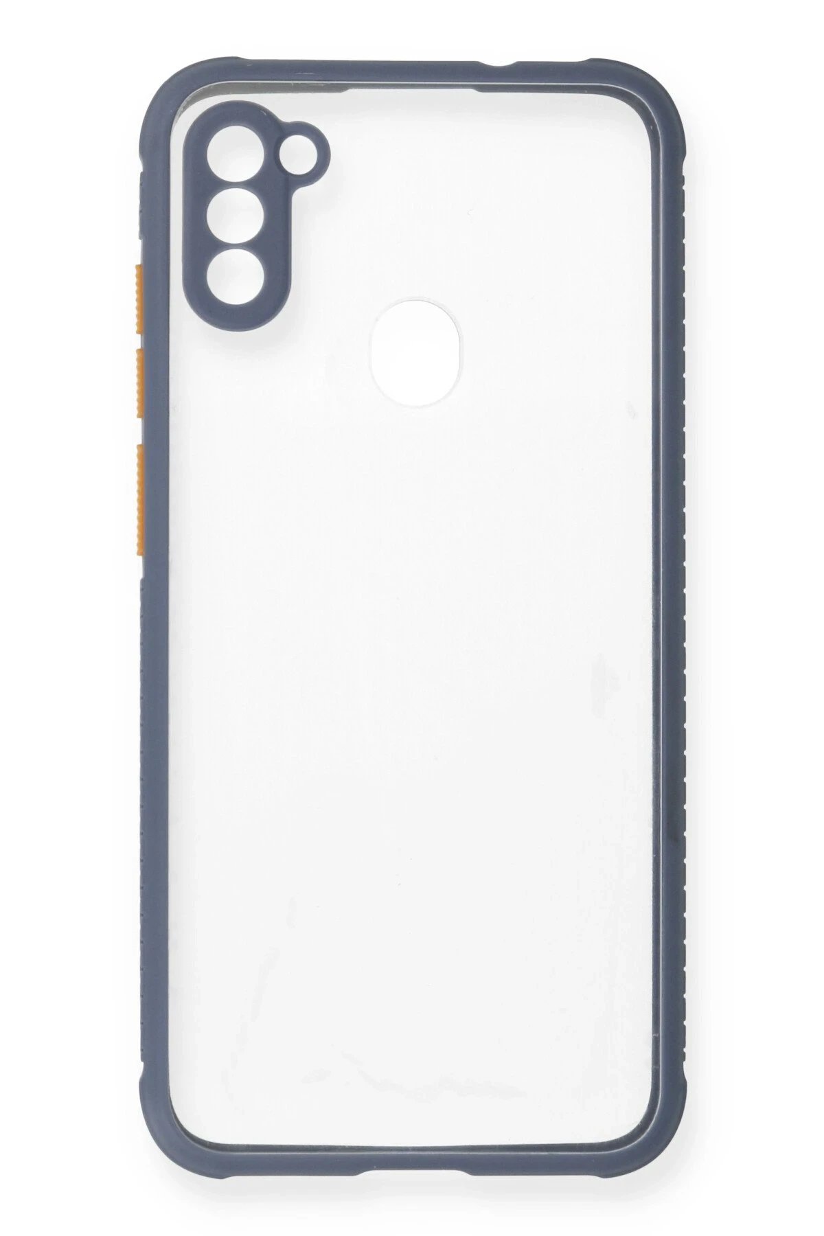 Newface Samsung Galaxy A11 Kılıf Miami Şeffaf Silikon - Gri