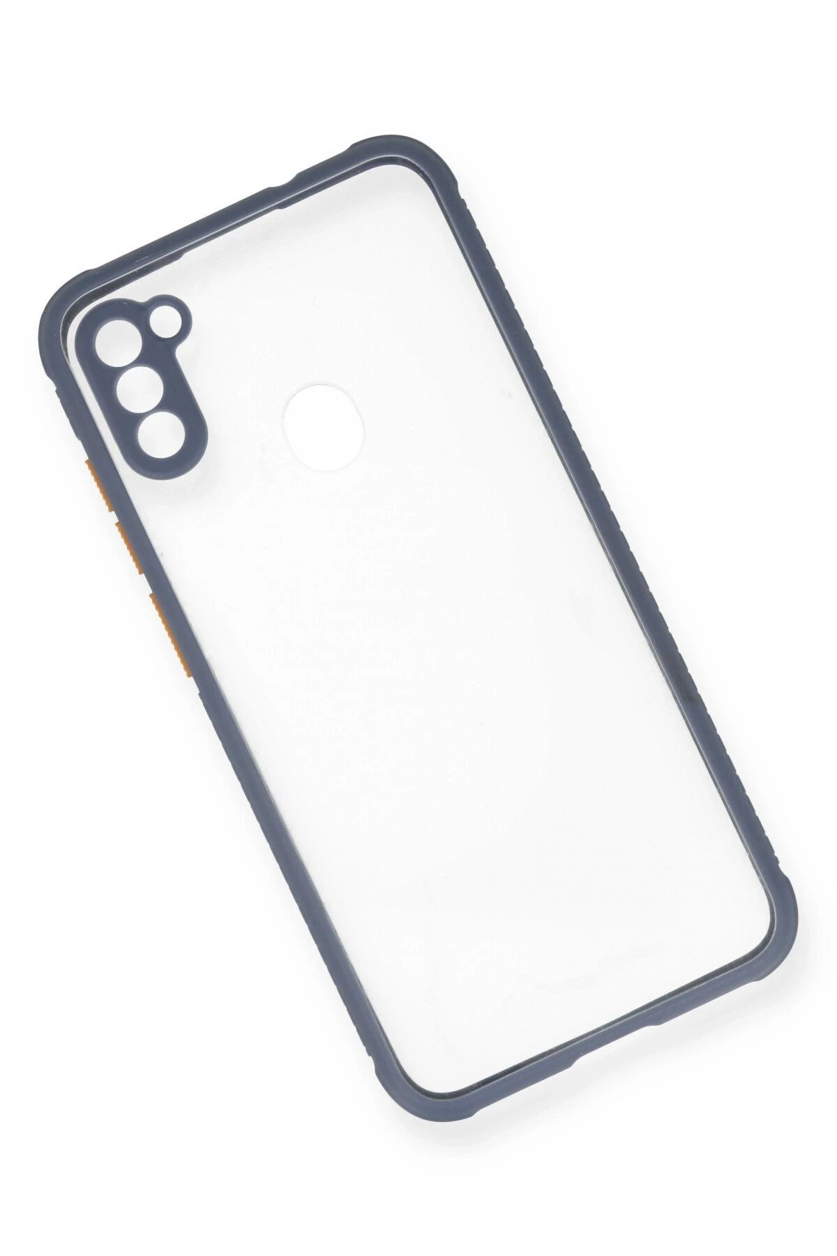 Newface Samsung Galaxy A11 Kılıf Miami Şeffaf Silikon - Gri