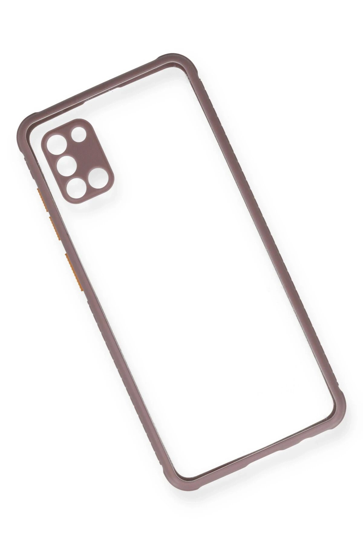 Newface Samsung Galaxy A31 Kılıf Miami Şeffaf Silikon - Açık Mor