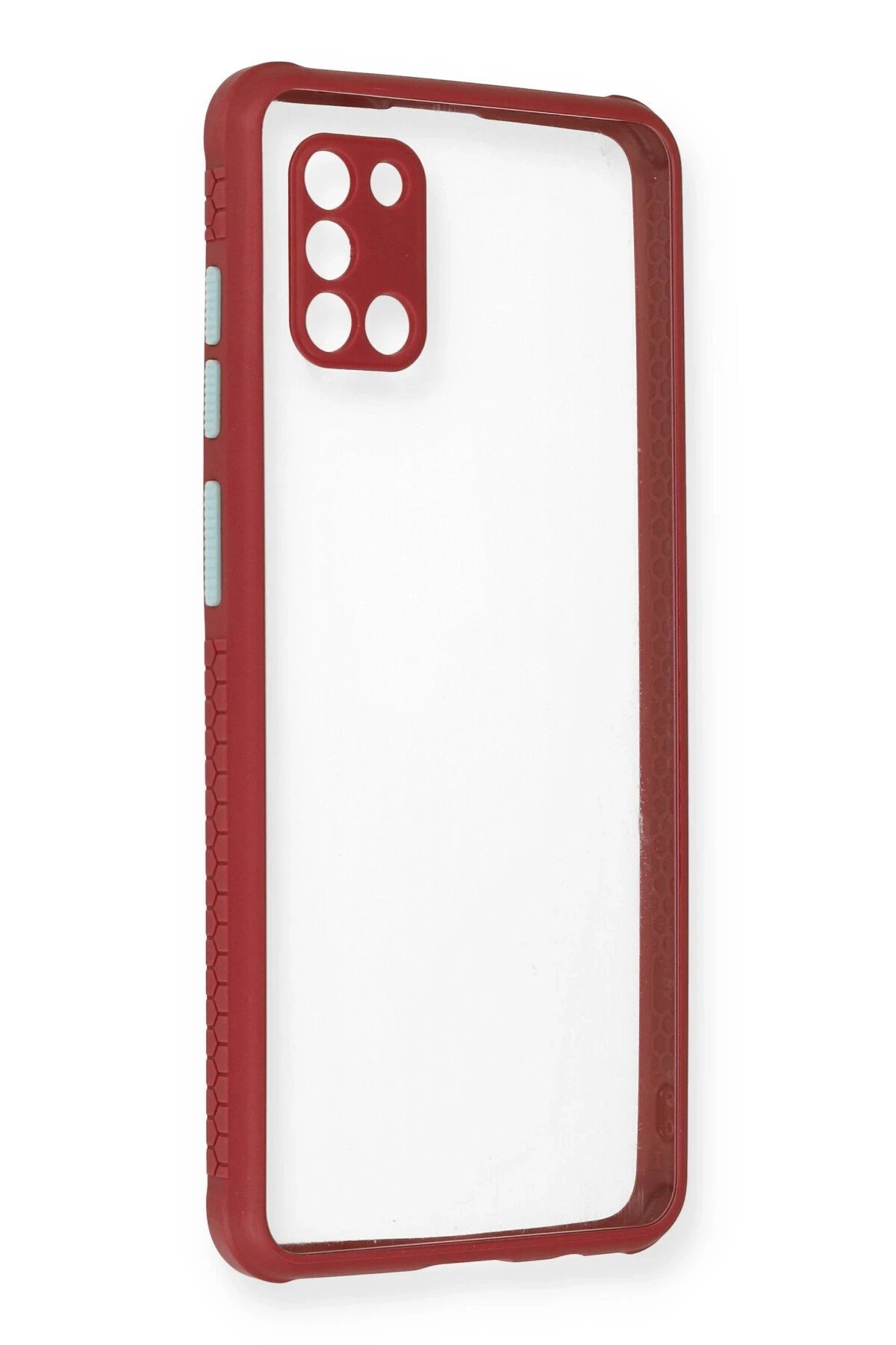 Newface Samsung Galaxy A31 Kılıf Miami Şeffaf Silikon - Fuşya