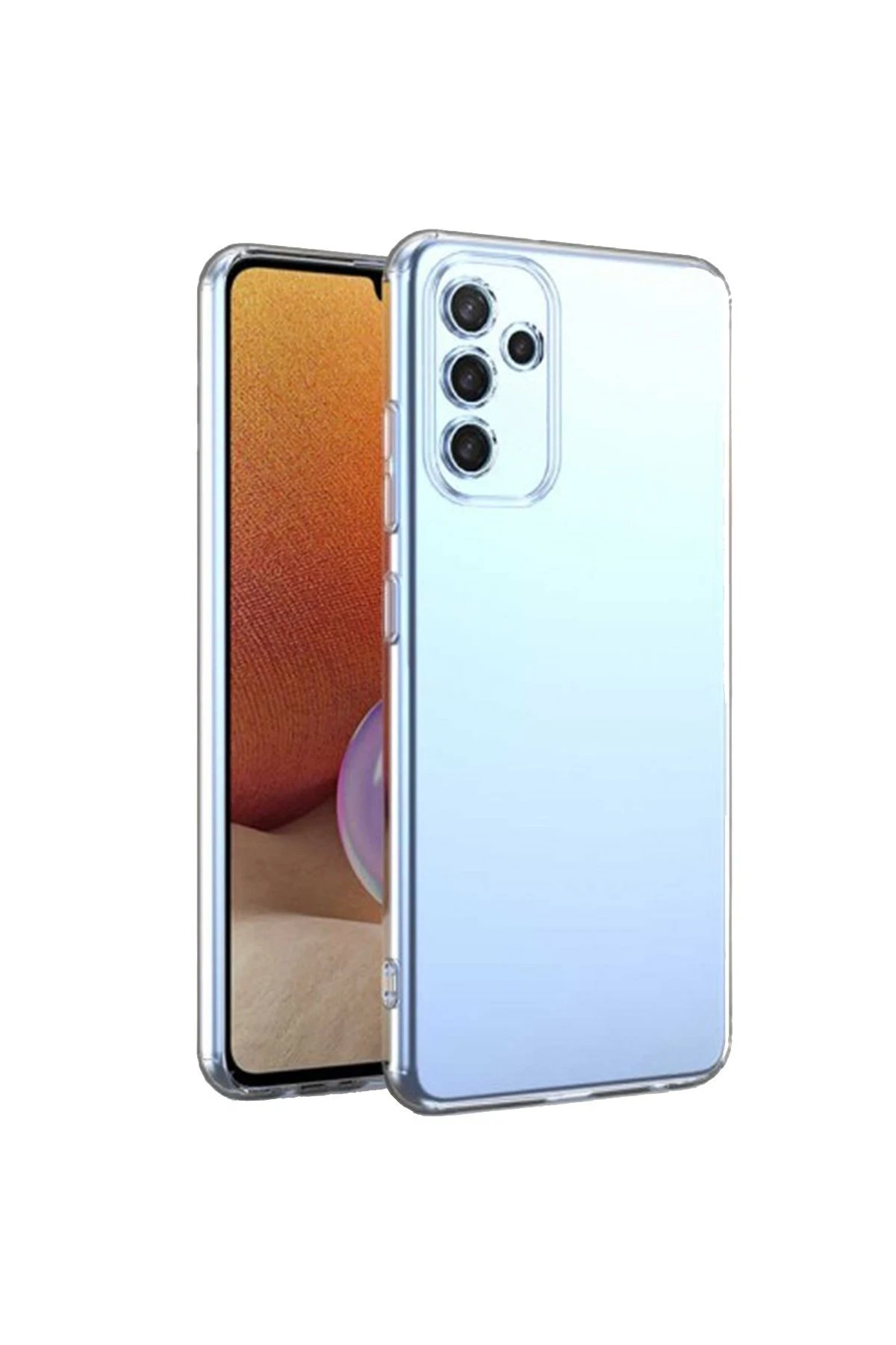 Newface Samsung Galaxy A54 5G Kılıf Lüx Şeffaf Silikon