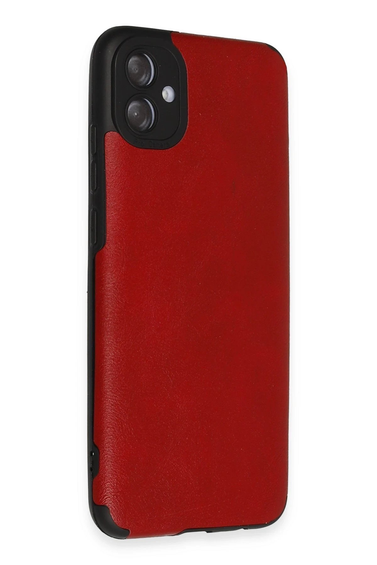 Newface Samsung Galaxy A04E Kılıf Loop Deri Silikon - Kırmızı