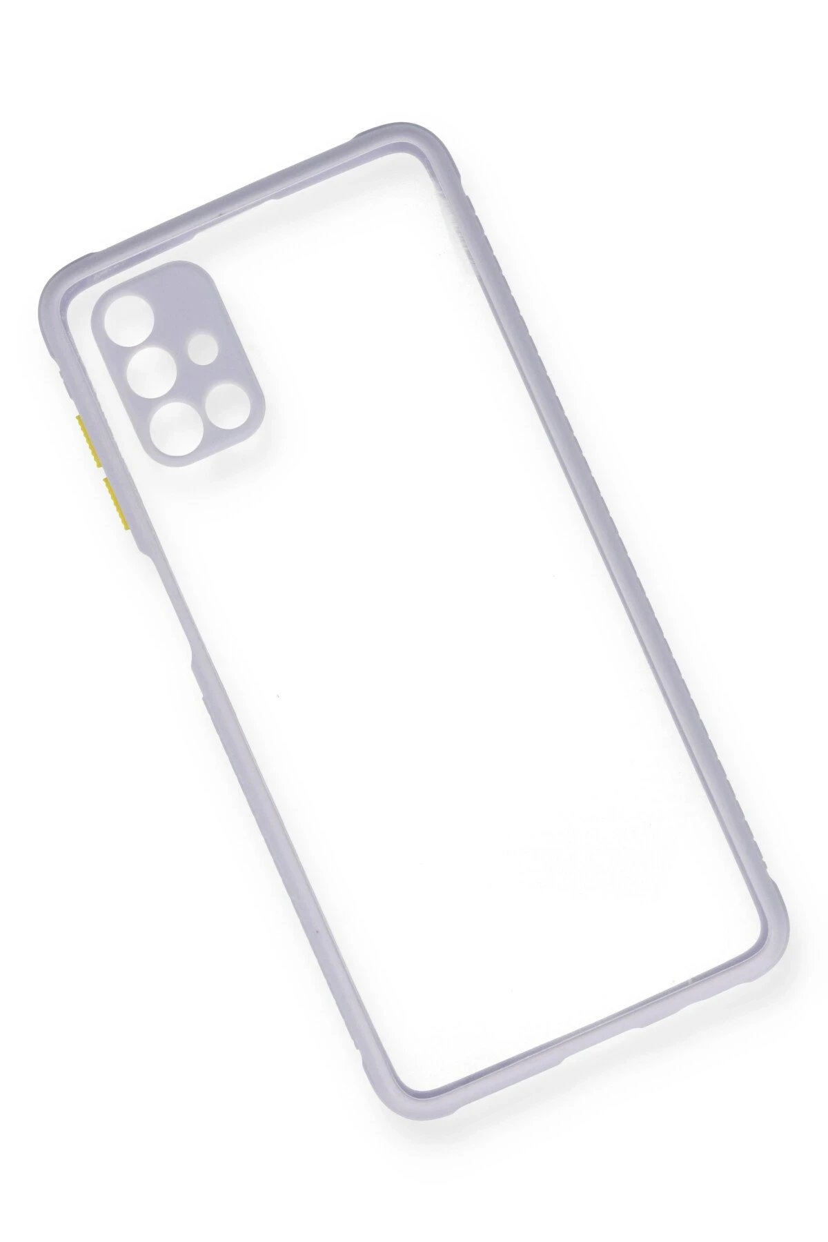 Newface Samsung Galaxy M51 Kılıf Miami Şeffaf Silikon - Lila