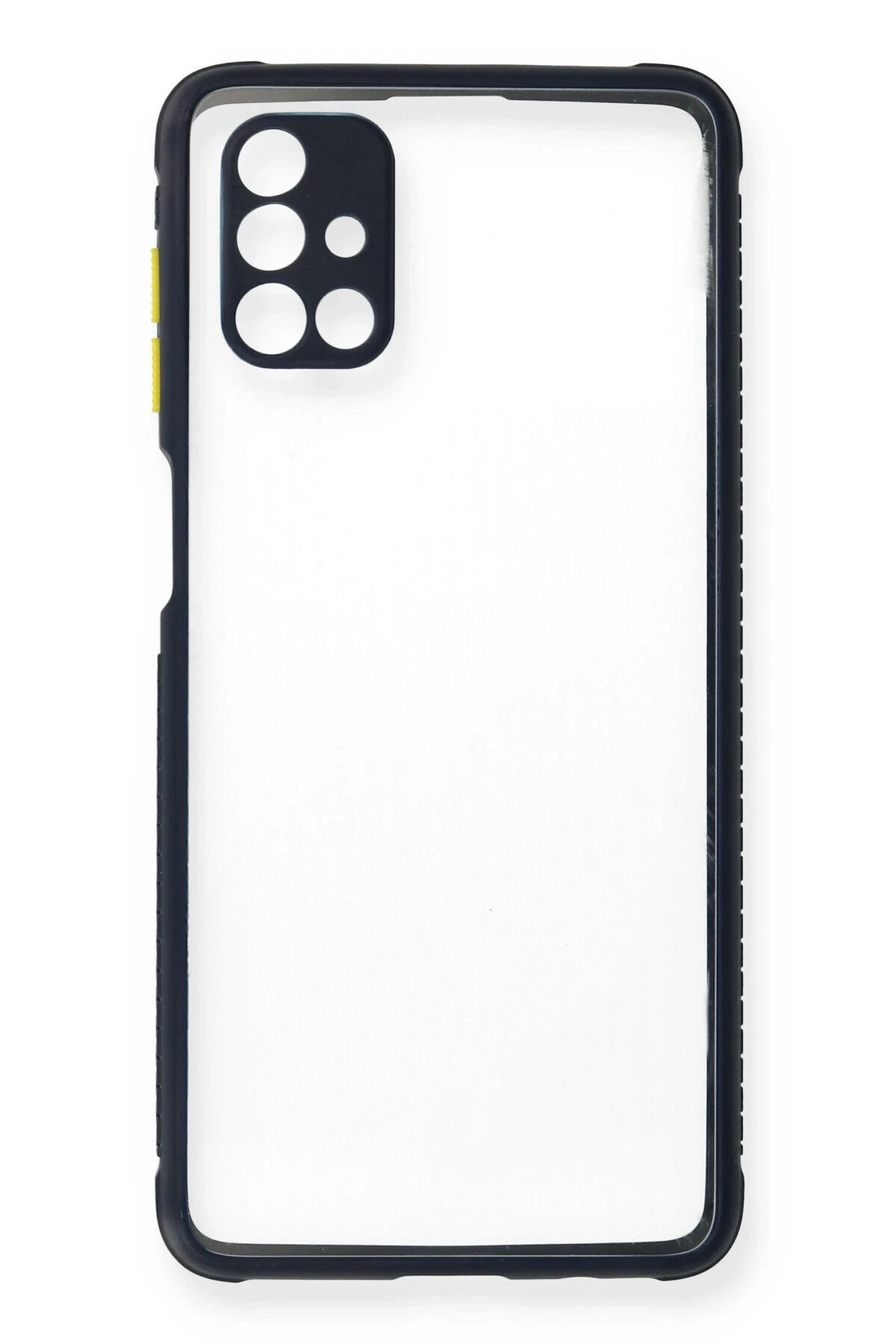 Newface Samsung Galaxy M51 Kılıf Miami Şeffaf Silikon - Lacivert