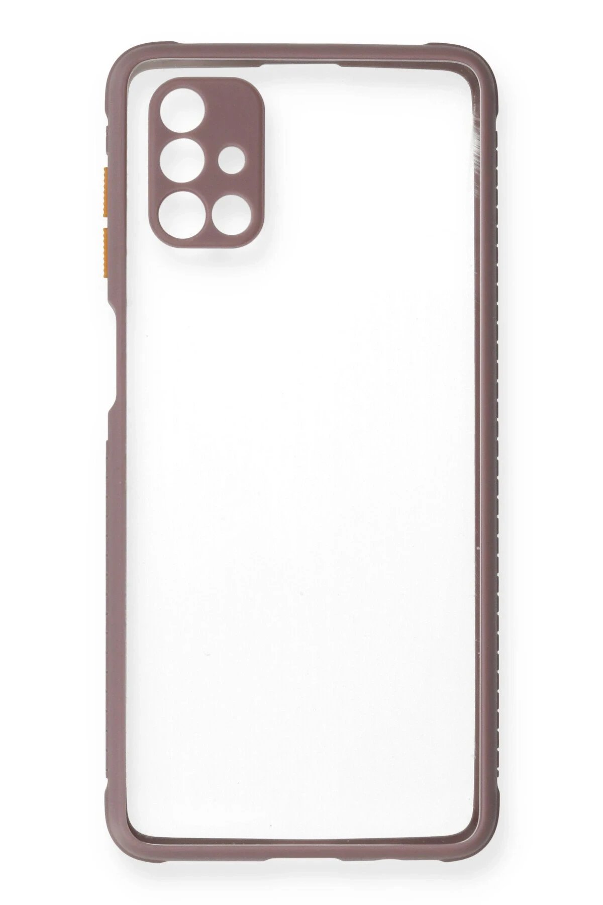 Newface Samsung Galaxy M51 Kılıf Miami Şeffaf Silikon - Açık Mor