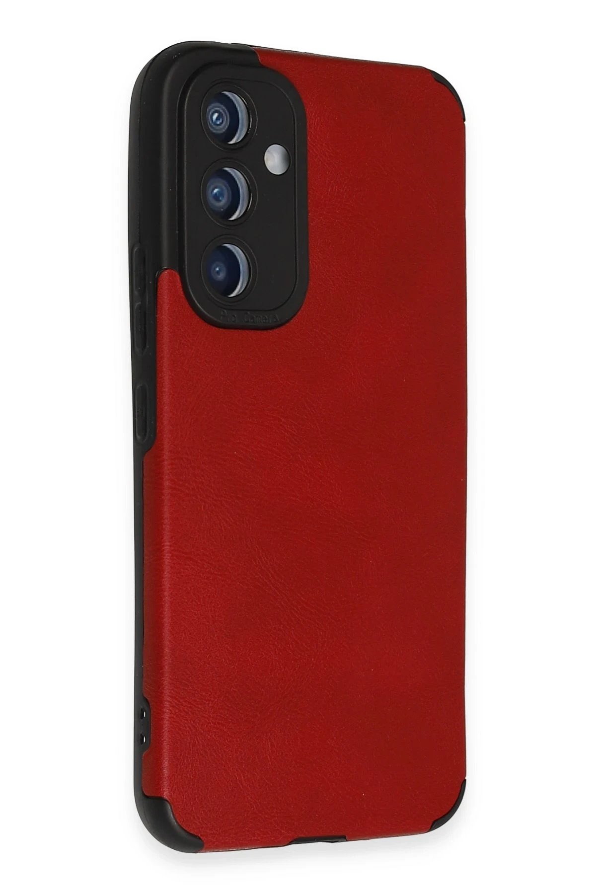 Newface Samsung Galaxy A54 5G Kılıf Loop Deri Silikon - Kırmızı