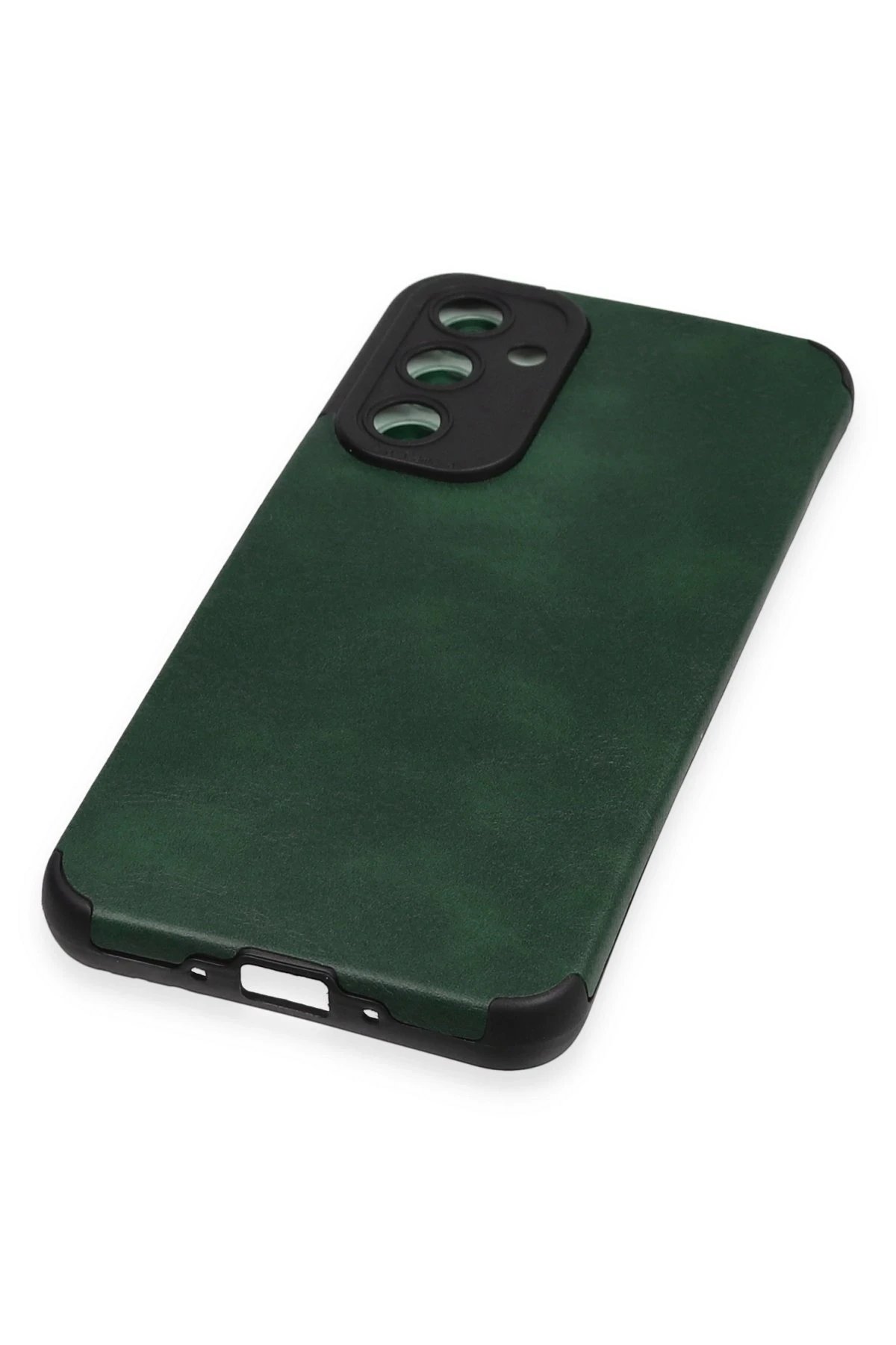 Newface Samsung Galaxy A54 5G Kılıf Loop Deri Silikon - Yeşil