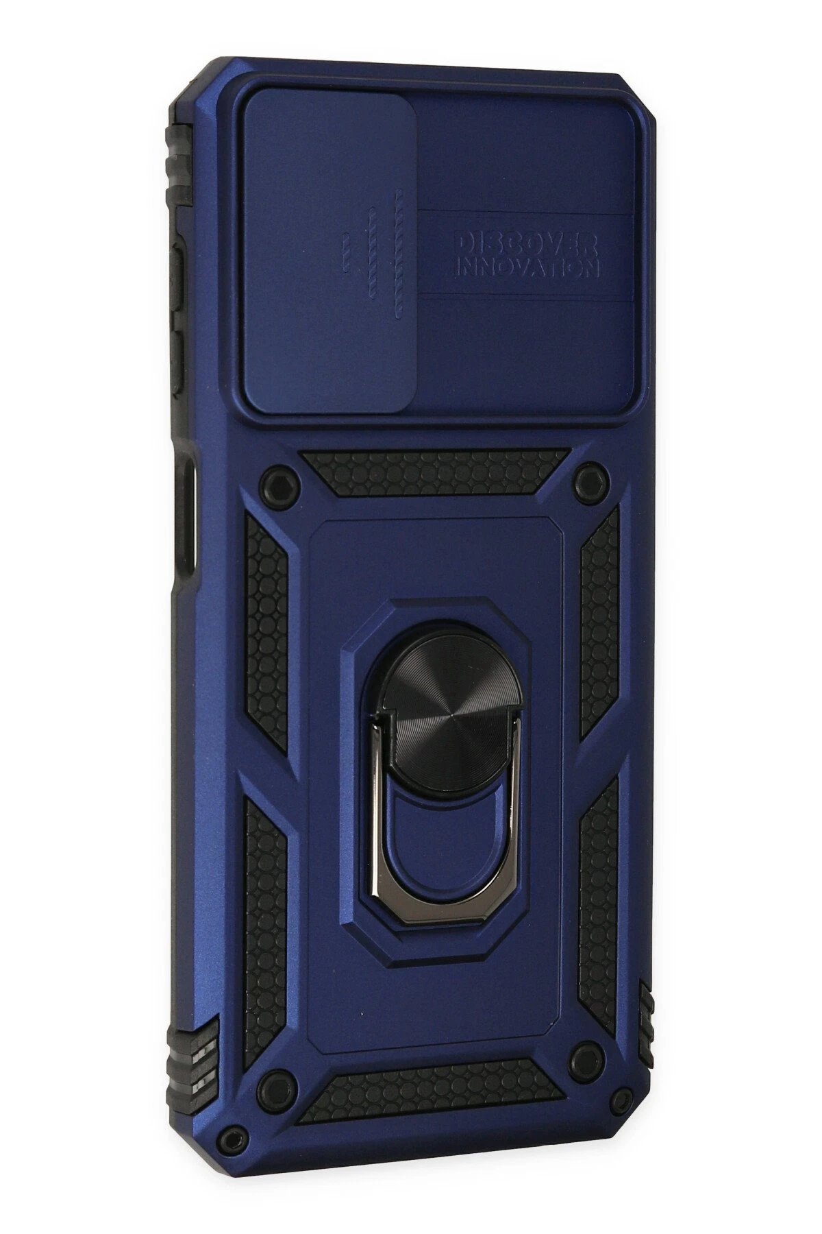 Newface Samsung Galaxy A23 4G Kılıf Pars Lens Yüzüklü Silikon - Lacivert