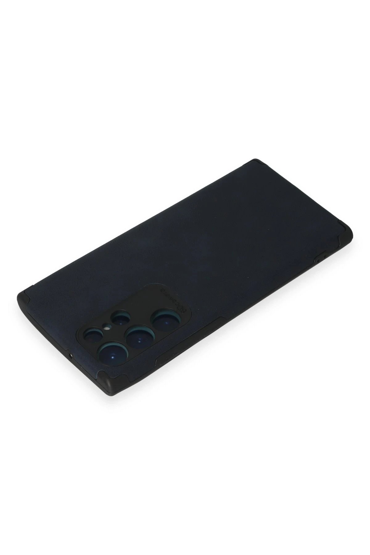 Newface Samsung Galaxy S22 Ultra Kılıf Loop Deri Silikon - Lacivert