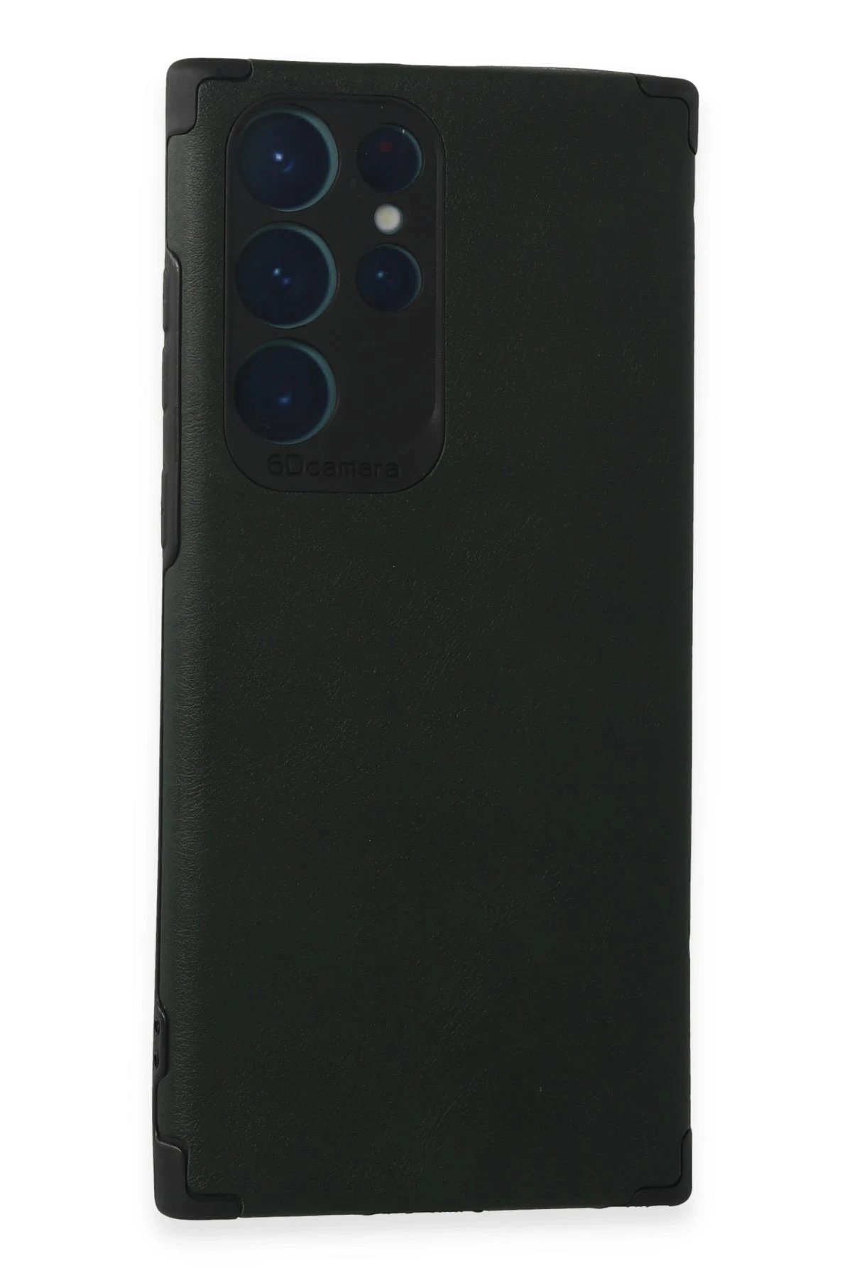 Newface Samsung Galaxy S22 Ultra Kılıf Loop Deri Silikon - Yeşil