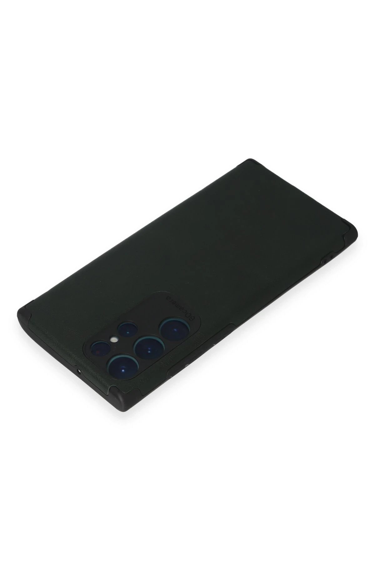 Newface Samsung Galaxy S22 Ultra Kılıf Loop Deri Silikon - Yeşil