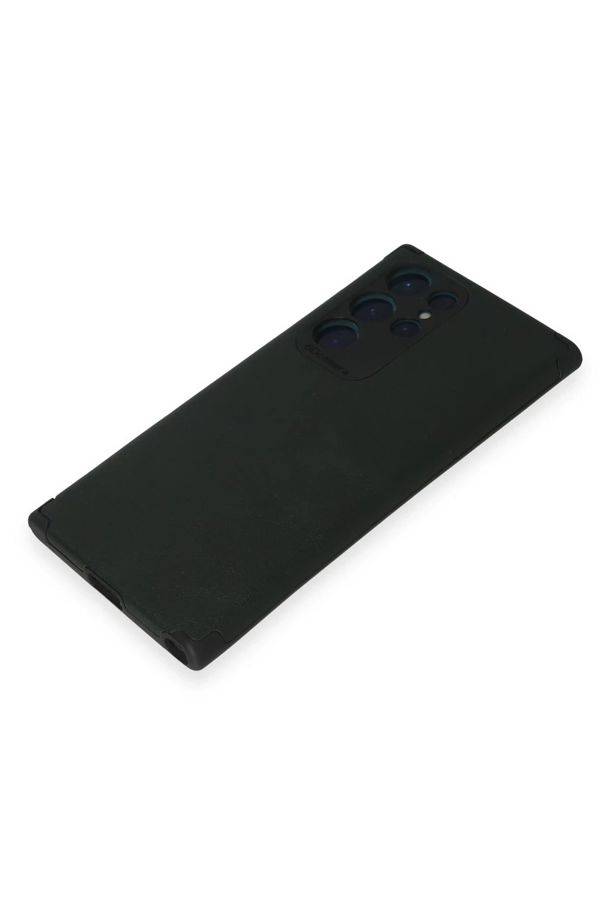 Newface Samsung Galaxy S22 Ultra Kılıf Loop Deri Silikon - Yeşil