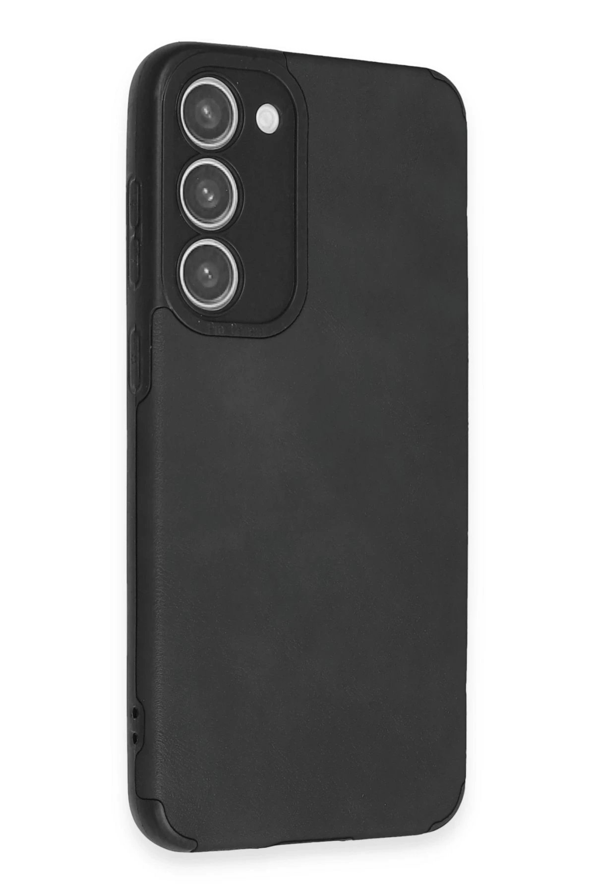 Newface Samsung Galaxy S23 Kılıf Loop Deri Silikon - Siyah