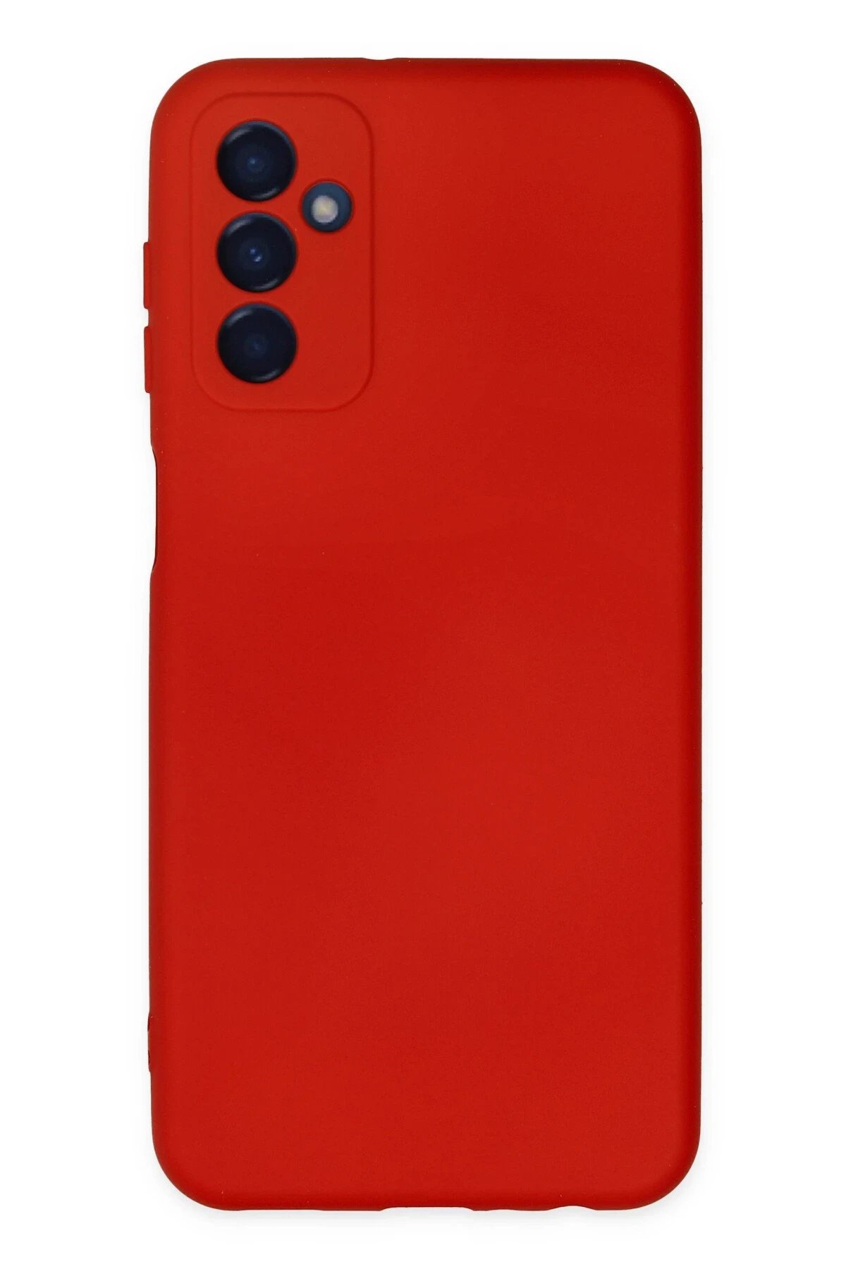 Newface Samsung Galaxy M23 Kılıf Nano içi Kadife Silikon - Kırmızı