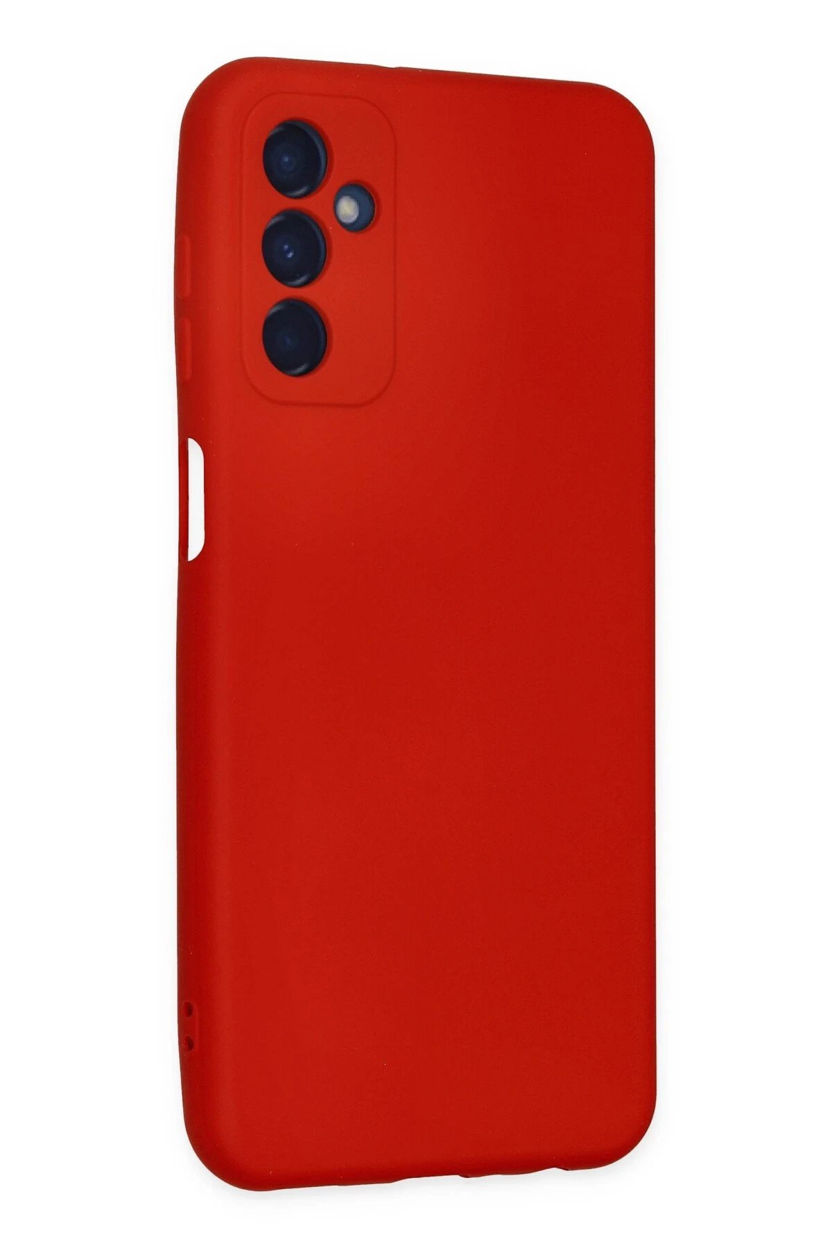 Newface Samsung Galaxy M23 Kılıf Nano içi Kadife Silikon - Kırmızı