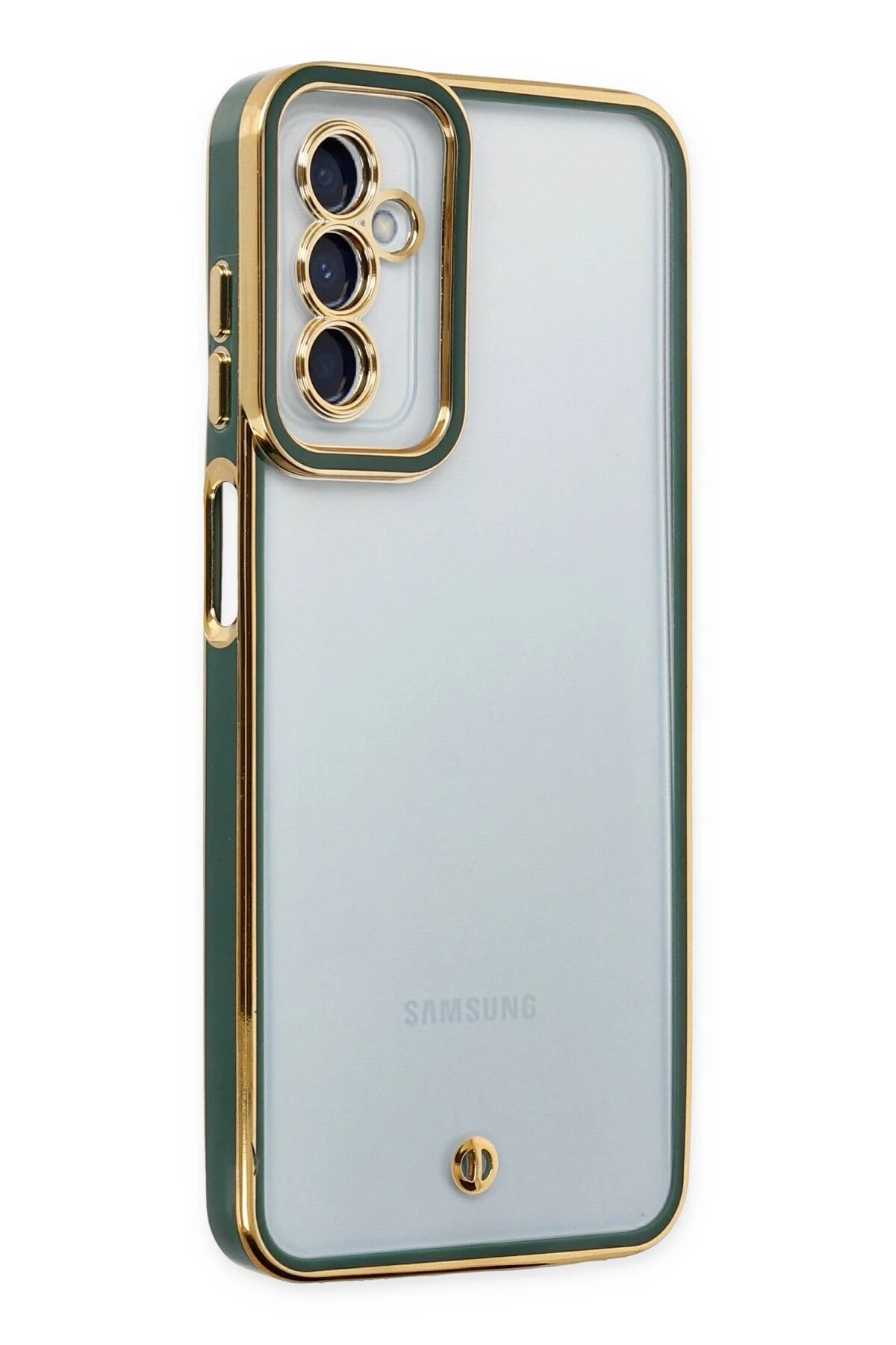 Newface Samsung Galaxy M23 Kılıf Liva Lens Silikon - Yeşil