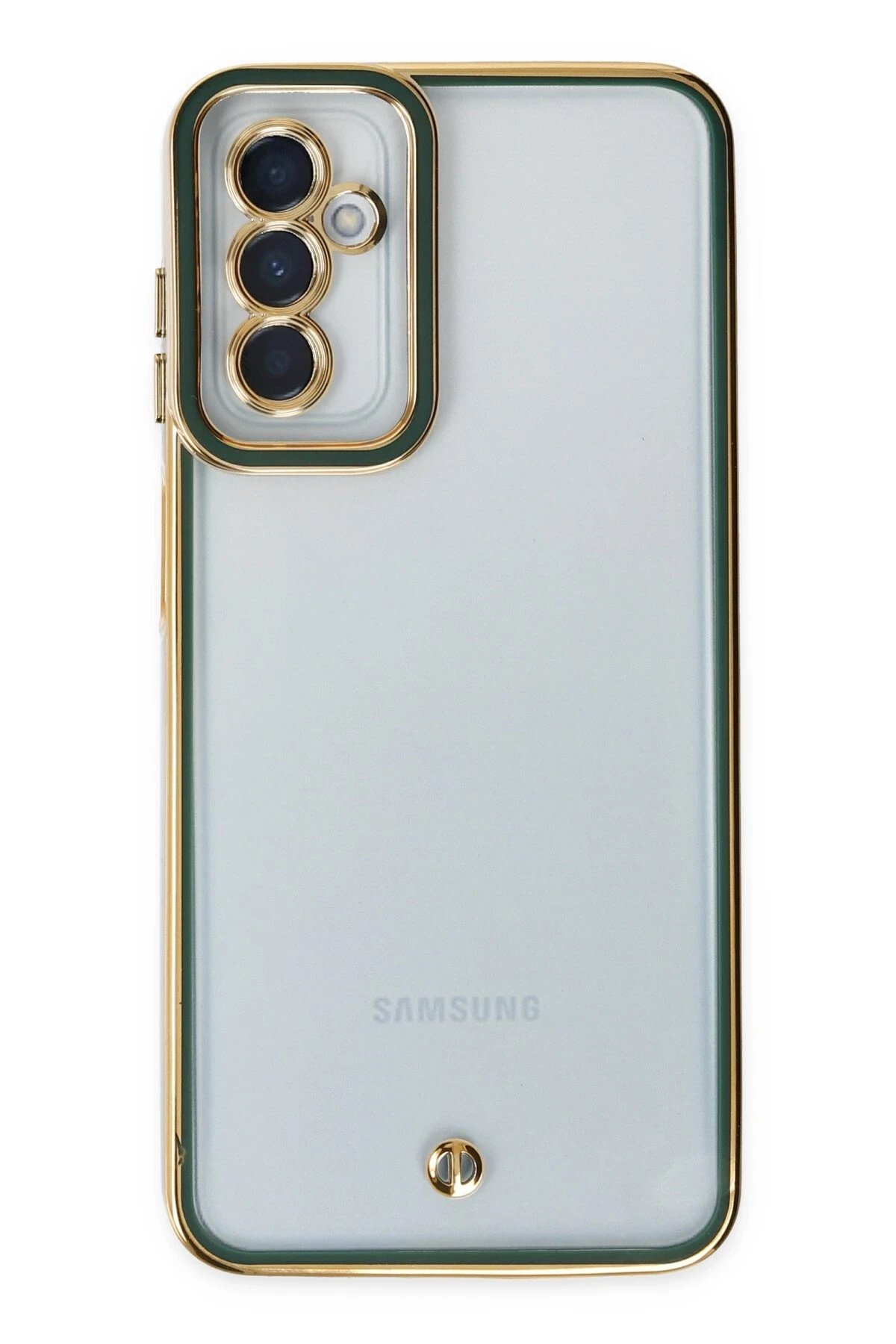 Newface Samsung Galaxy M23 Kılıf Liva Lens Silikon - Yeşil