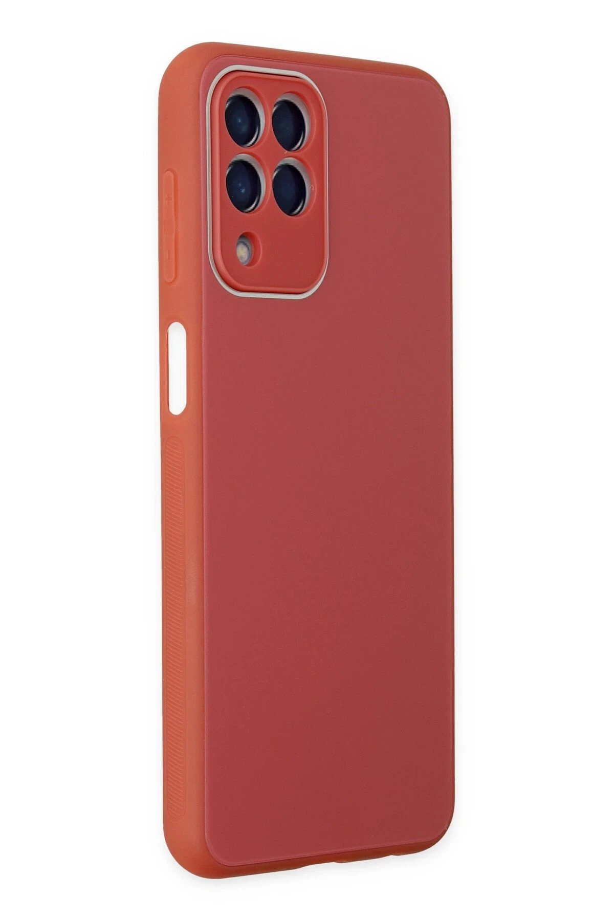 Newface Samsung Galaxy M33 Kılıf Glass Kapak - Bordo