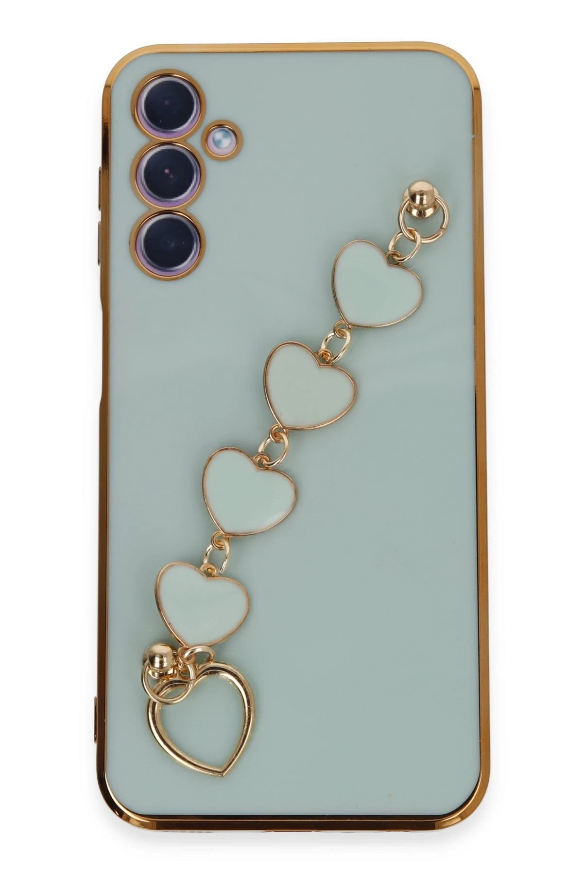 Newface Samsung Galaxy A24 4G Kılıf Esila Silikon - Su Yeşili