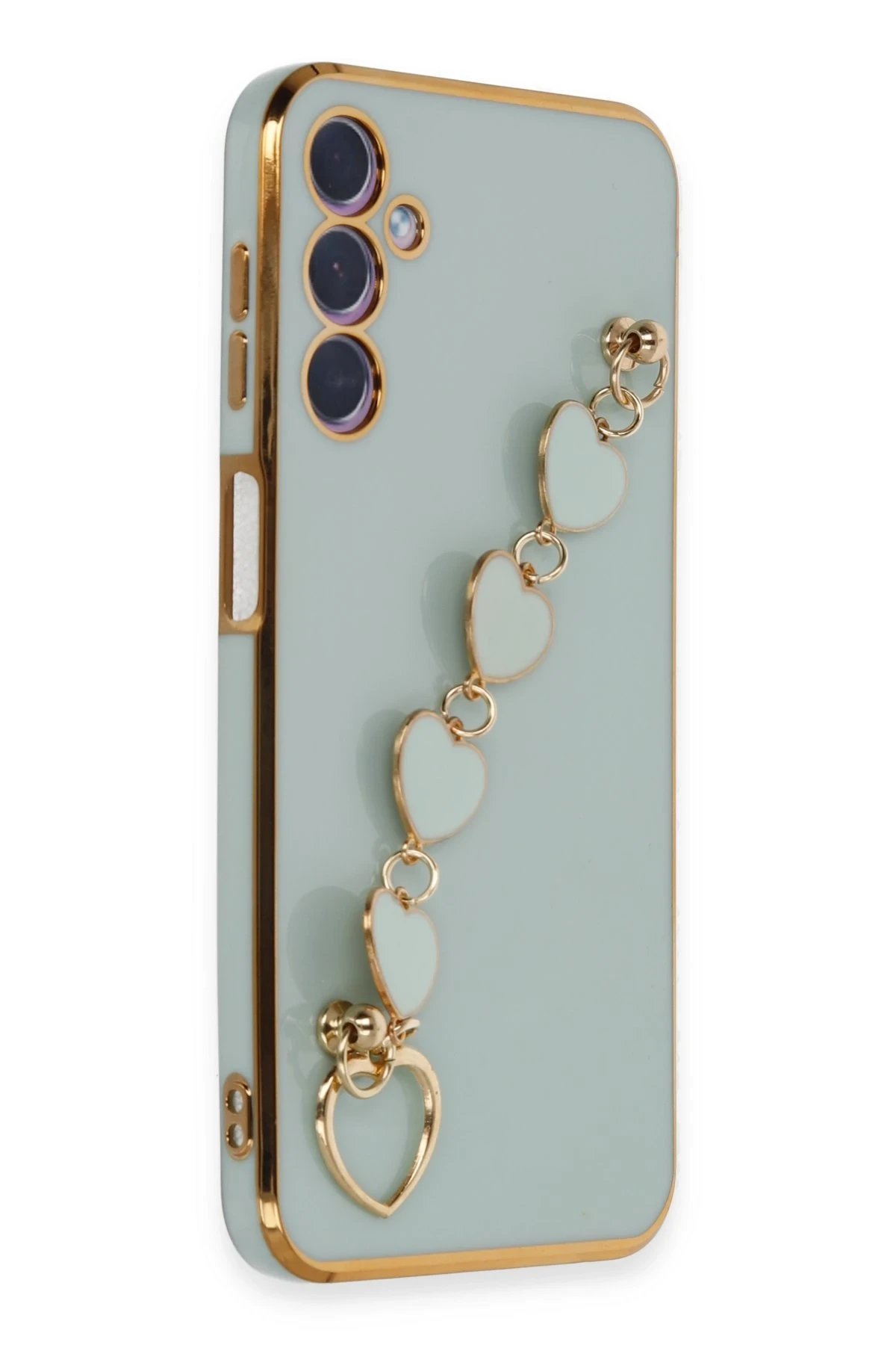 Newface Samsung Galaxy A24 4G Kılıf Esila Silikon - Su Yeşili