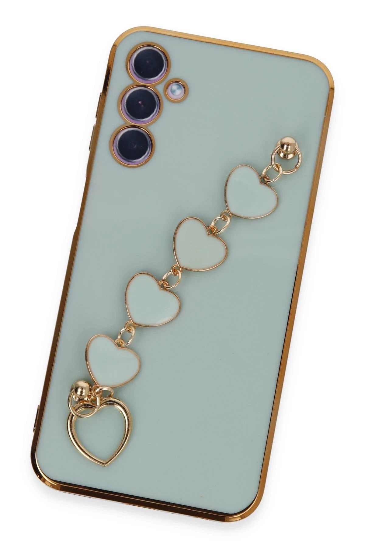 Newface Samsung Galaxy A24 4G Kılıf Esila Silikon - Su Yeşili