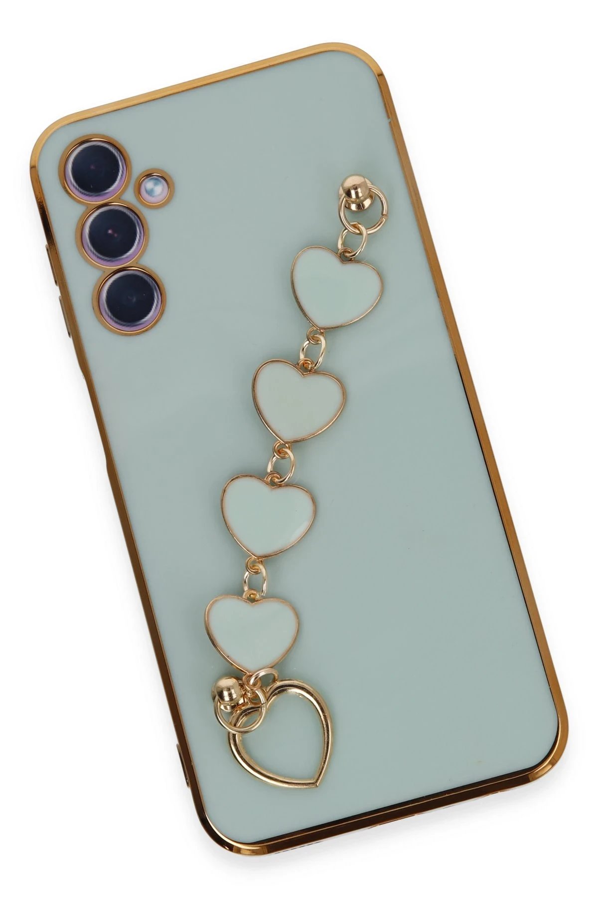 Newface Samsung Galaxy A24 4G Kılıf Esila Silikon - Su Yeşili