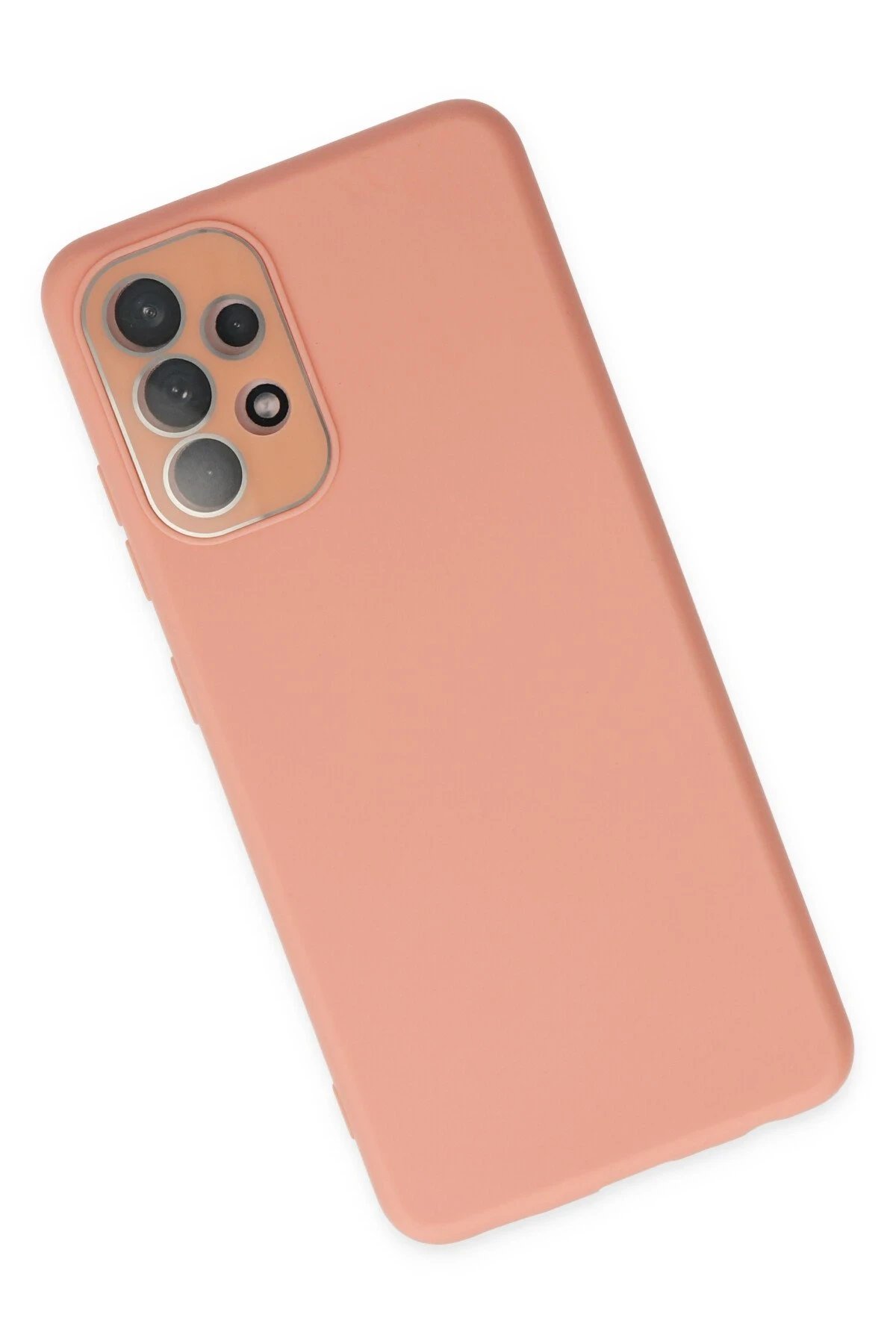 Newface Samsung Galaxy A33 5G Kılıf Lansman Glass Kapak - Pembe