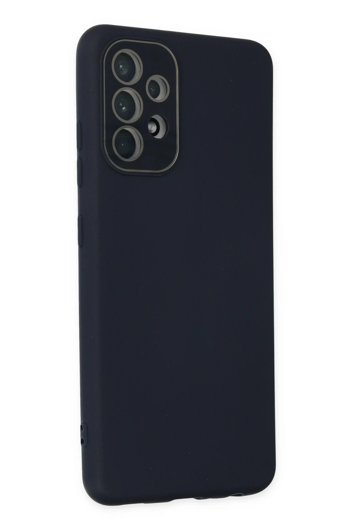 Newface Samsung Galaxy A53 5G Kılıf Lansman Glass Kapak - Lacivert