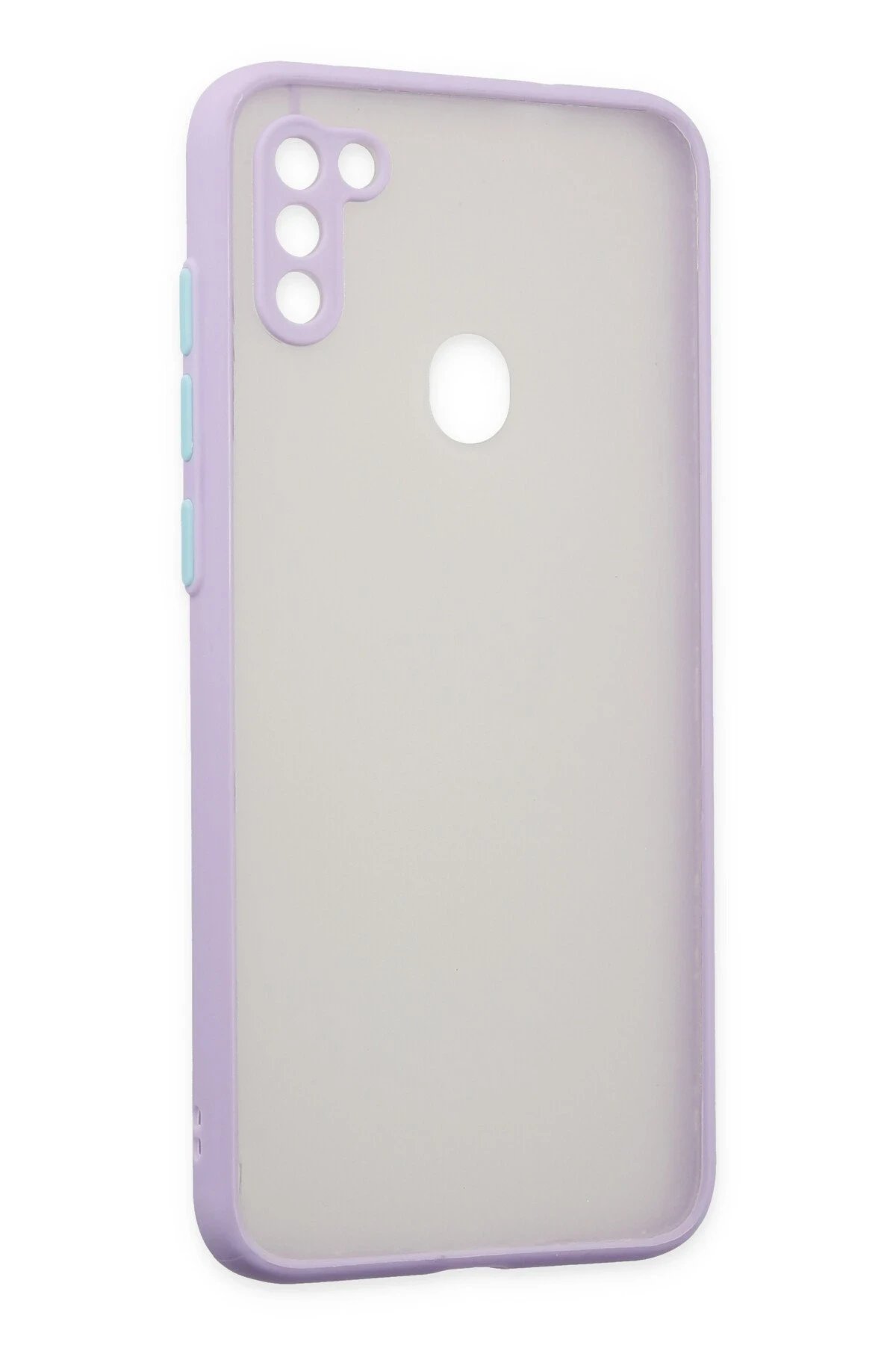 Newface Samsung Galaxy A11 Kılıf Montreal Silikon Kapak - Mor