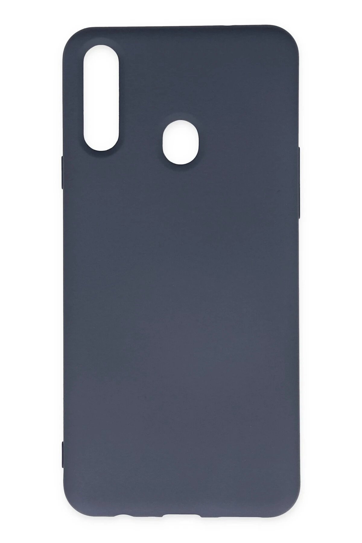 Newface Samsung Galaxy A20S Kılıf Nano içi Kadife Silikon - Gri