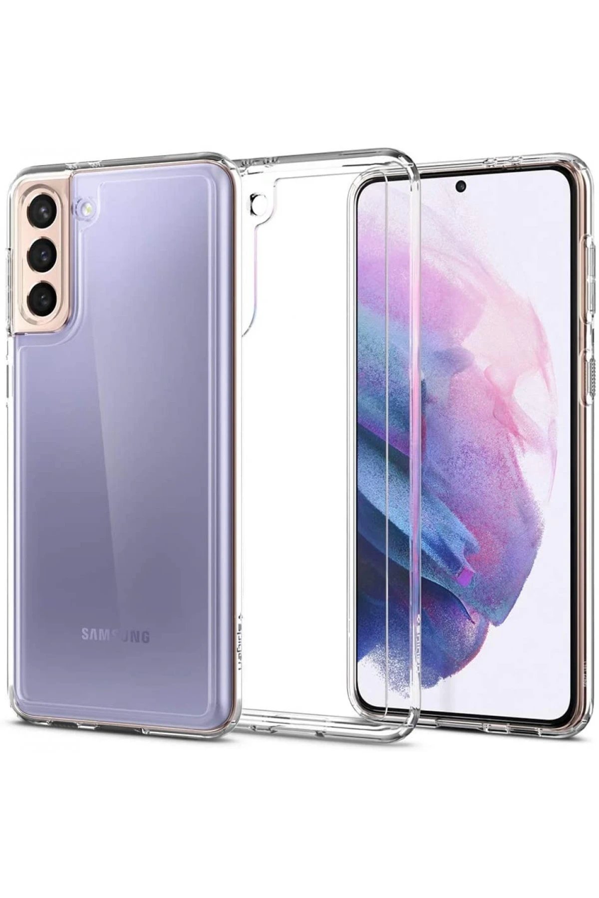 Newface Samsung Galaxy S21 Kılıf Lüx Şeffaf Silikon