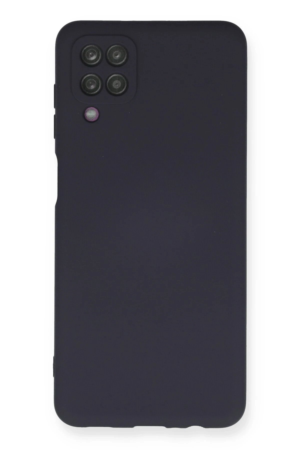 Newface Samsung Galaxy A12 Kılıf Nano içi Kadife Silikon - Lacivert