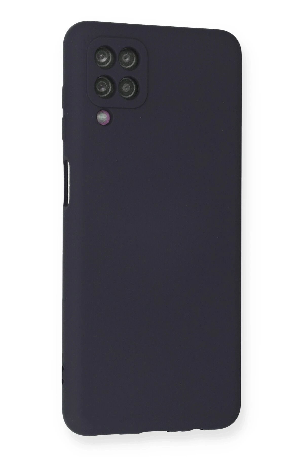 Newface Samsung Galaxy A12 Kılıf Nano içi Kadife Silikon - Lacivert