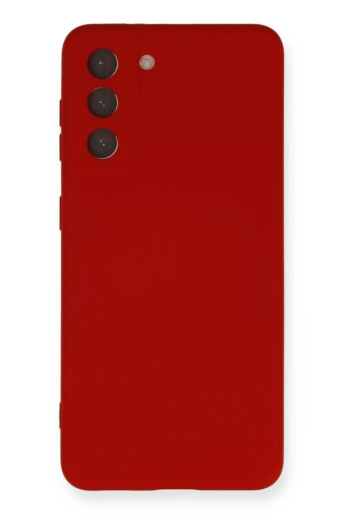 Newface Samsung Galaxy S21 Kılıf Nano içi Kadife Silikon - Kırmızı