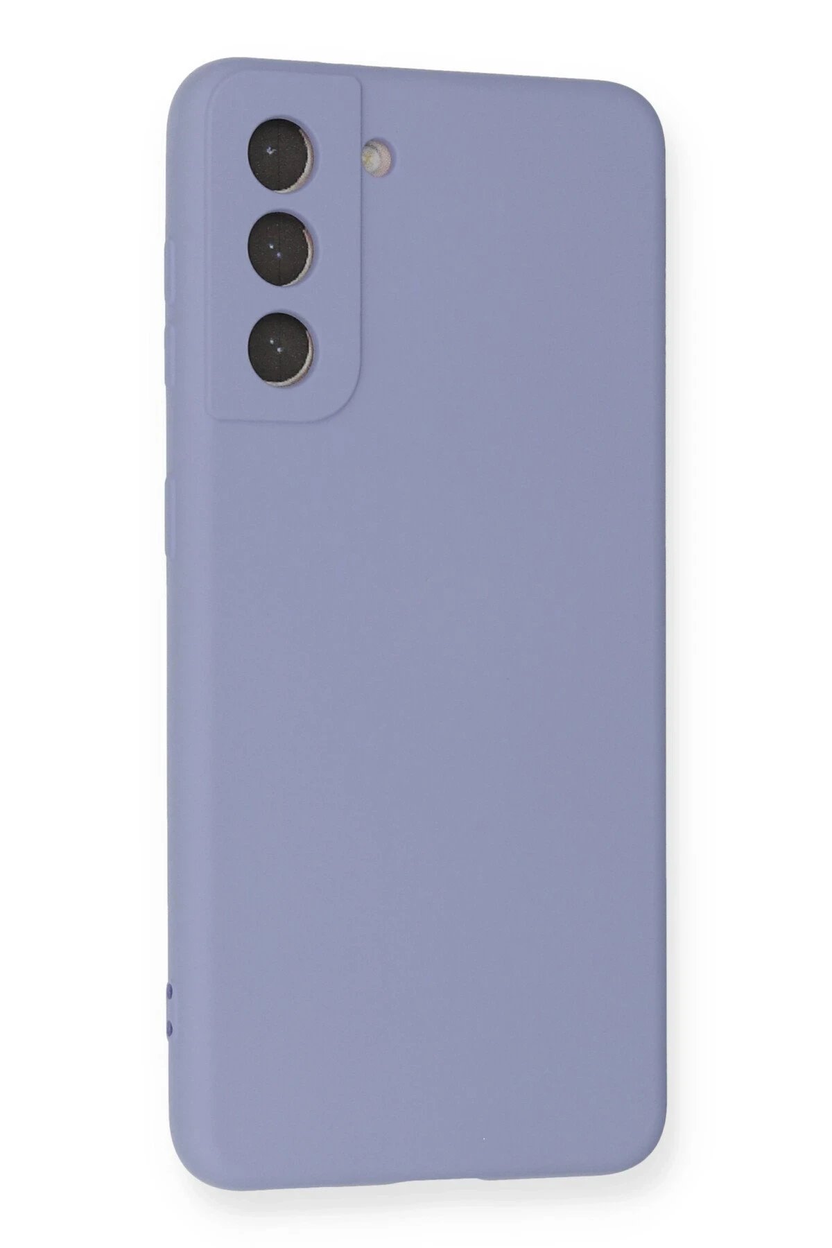 Newface Samsung Galaxy S21 Kılıf Nano içi Kadife Silikon - Lila