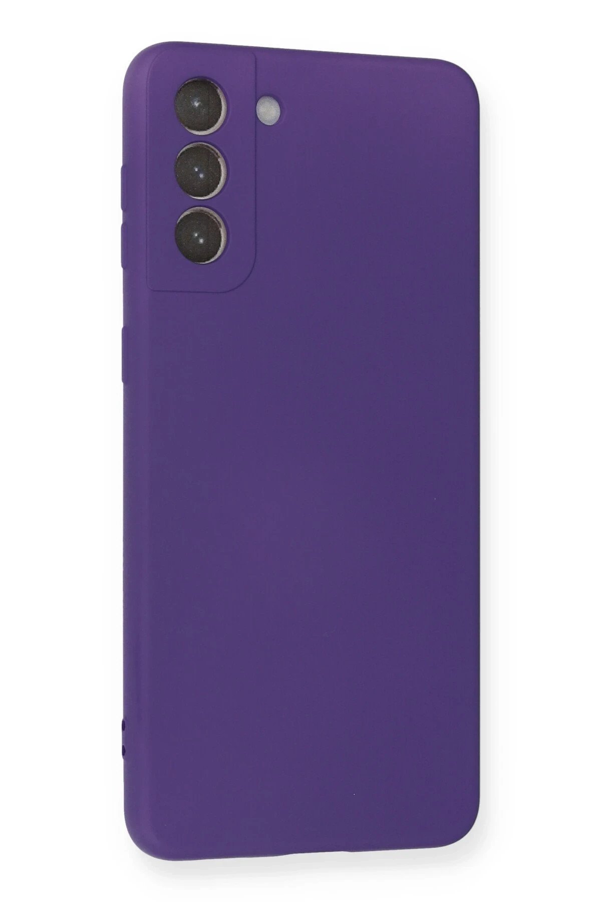 Newface Samsung Galaxy S21 Plus Kılıf Nano içi Kadife Silikon - Mor