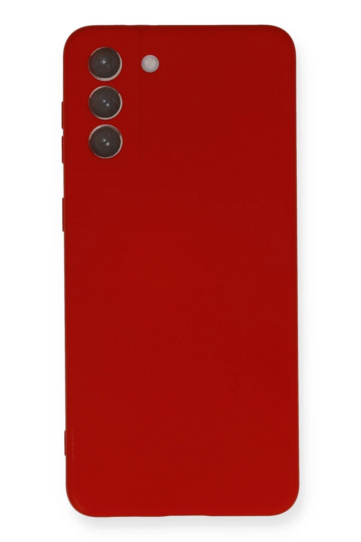 Newface Samsung Galaxy S21 Plus Kılıf Nano içi Kadife Silikon - Kırmızı