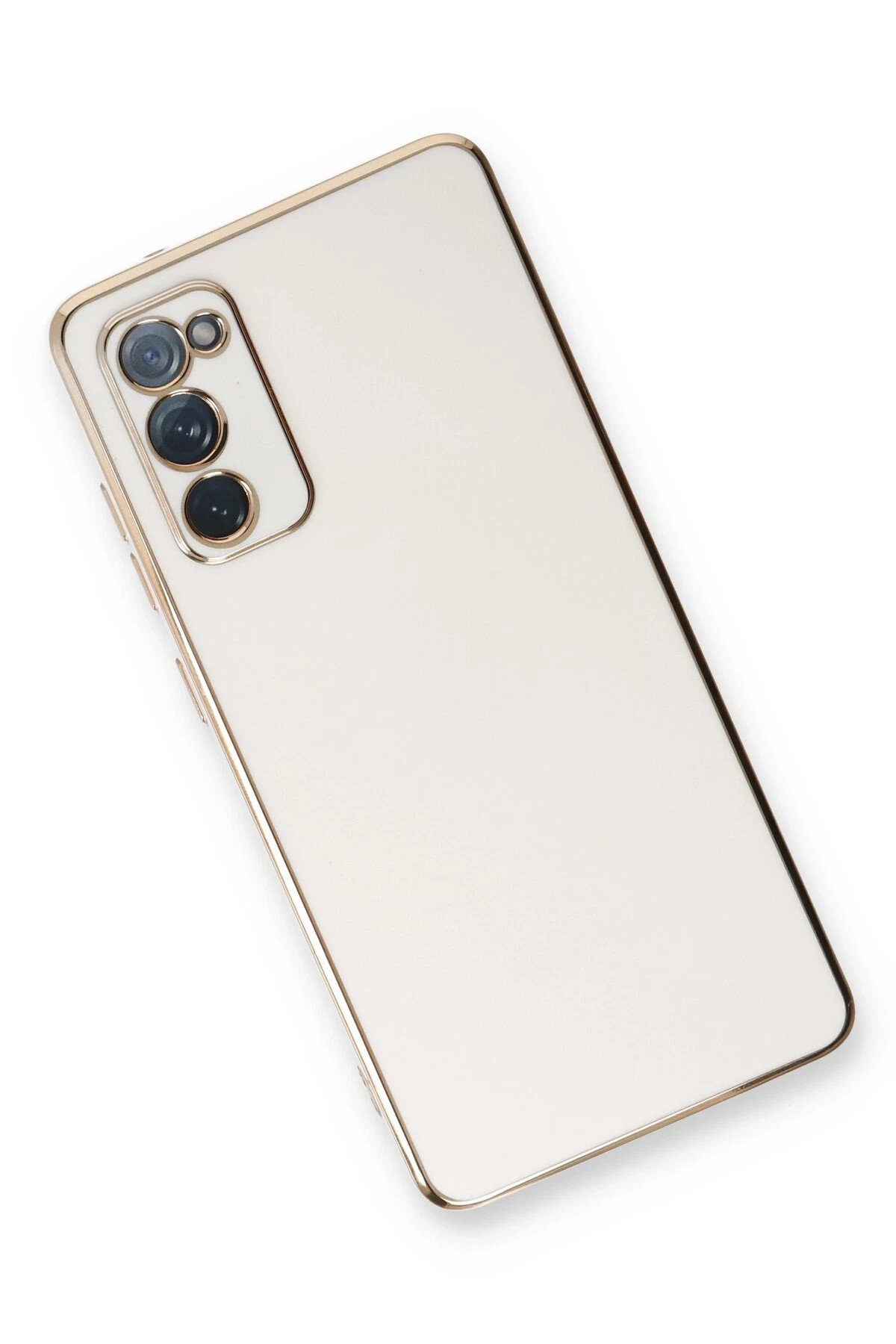 Newface Samsung Galaxy S20 FE Kılıf Volet Silikon - Beyaz