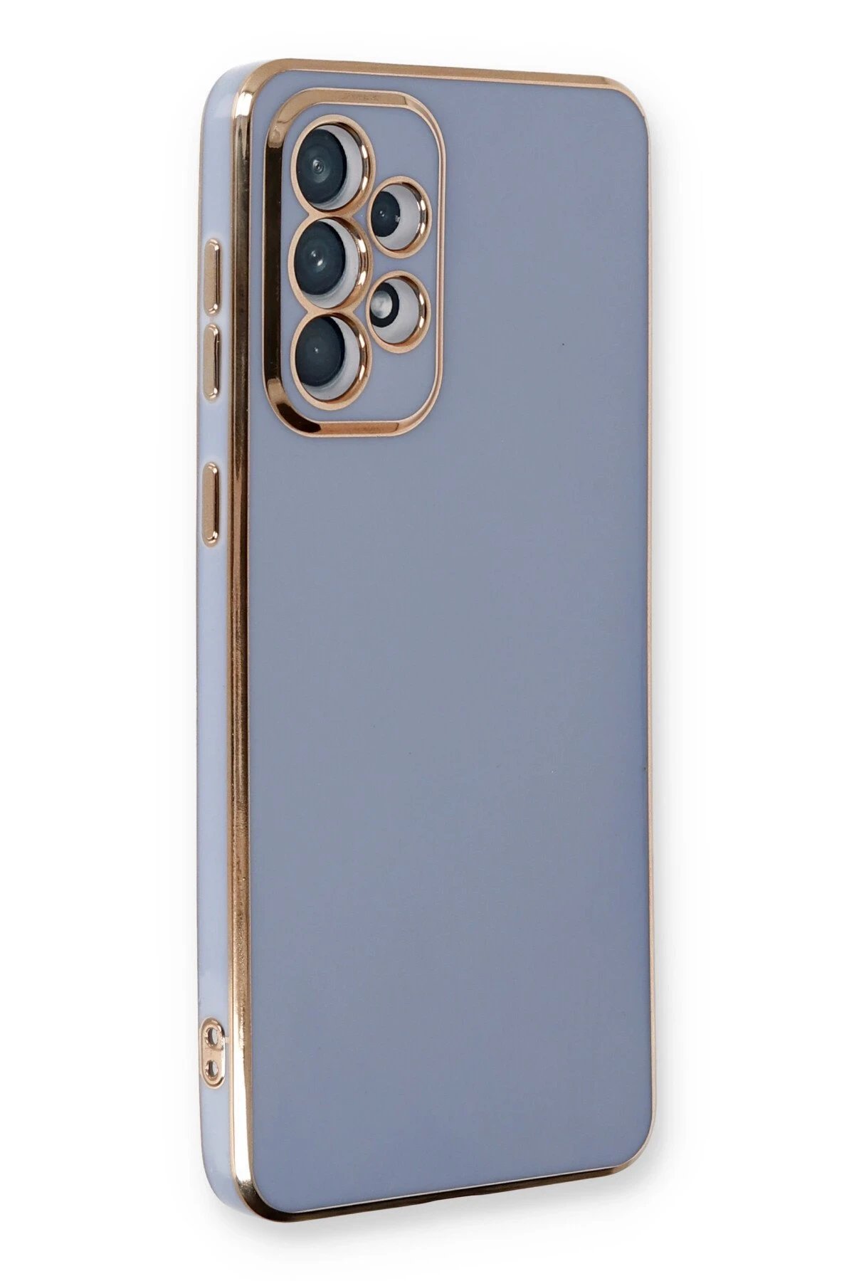 Newface Samsung Galaxy A53 5G Kılıf Volet Silikon - Mavi