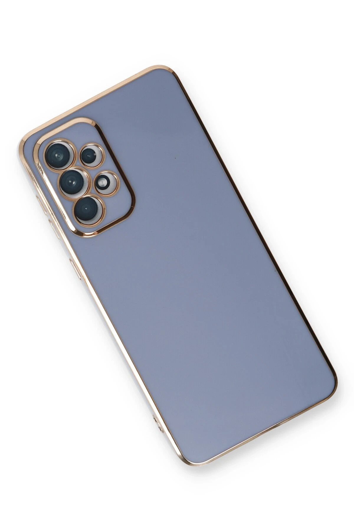 Newface Samsung Galaxy A53 5G Kılıf Volet Silikon - Mavi