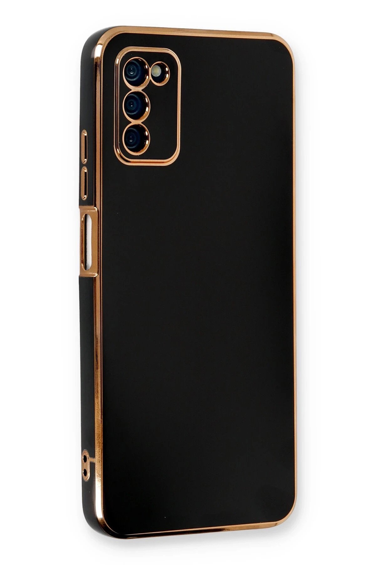 Newface Samsung Galaxy A03S Kılıf Volet Silikon - Siyah